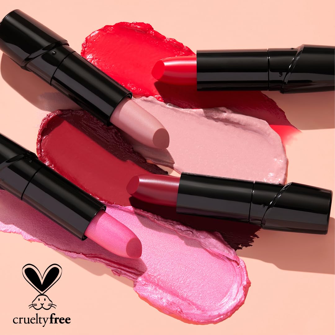 wet n wild Silk Finish Lipstick, Hydrating Rich Buildable Lip Color, Formulated with Vitamins A,E, & Macadamia for Ultimate Hydration, Cruelty-Free & Vegan - Blind Date