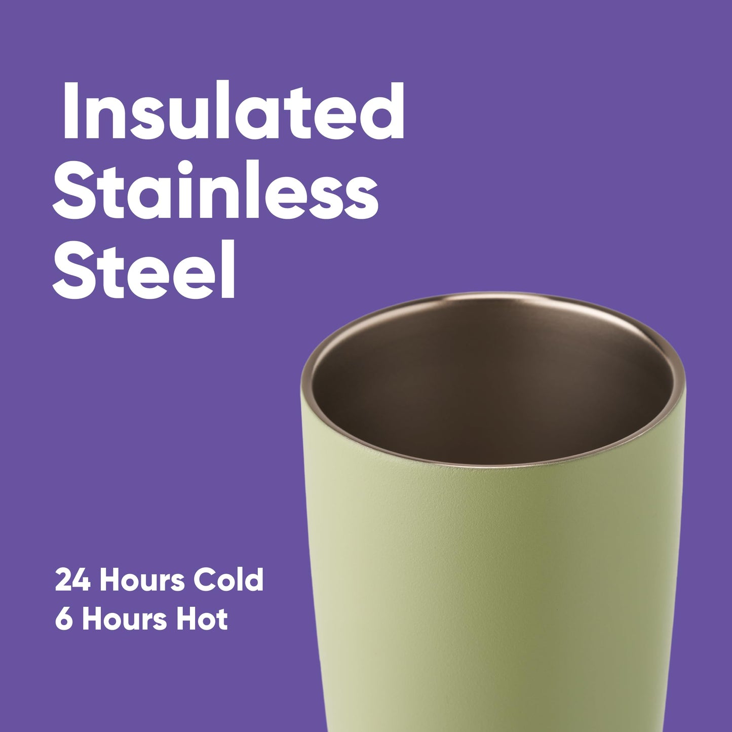 Owala SmoothSip Insulated Stainless Steel Coffee Tumbler, Reusable Iced Coffee Cup, Hot Coffee Travel Mug, BPA Free, 20 oz, Pink (Watermelon Breeze)