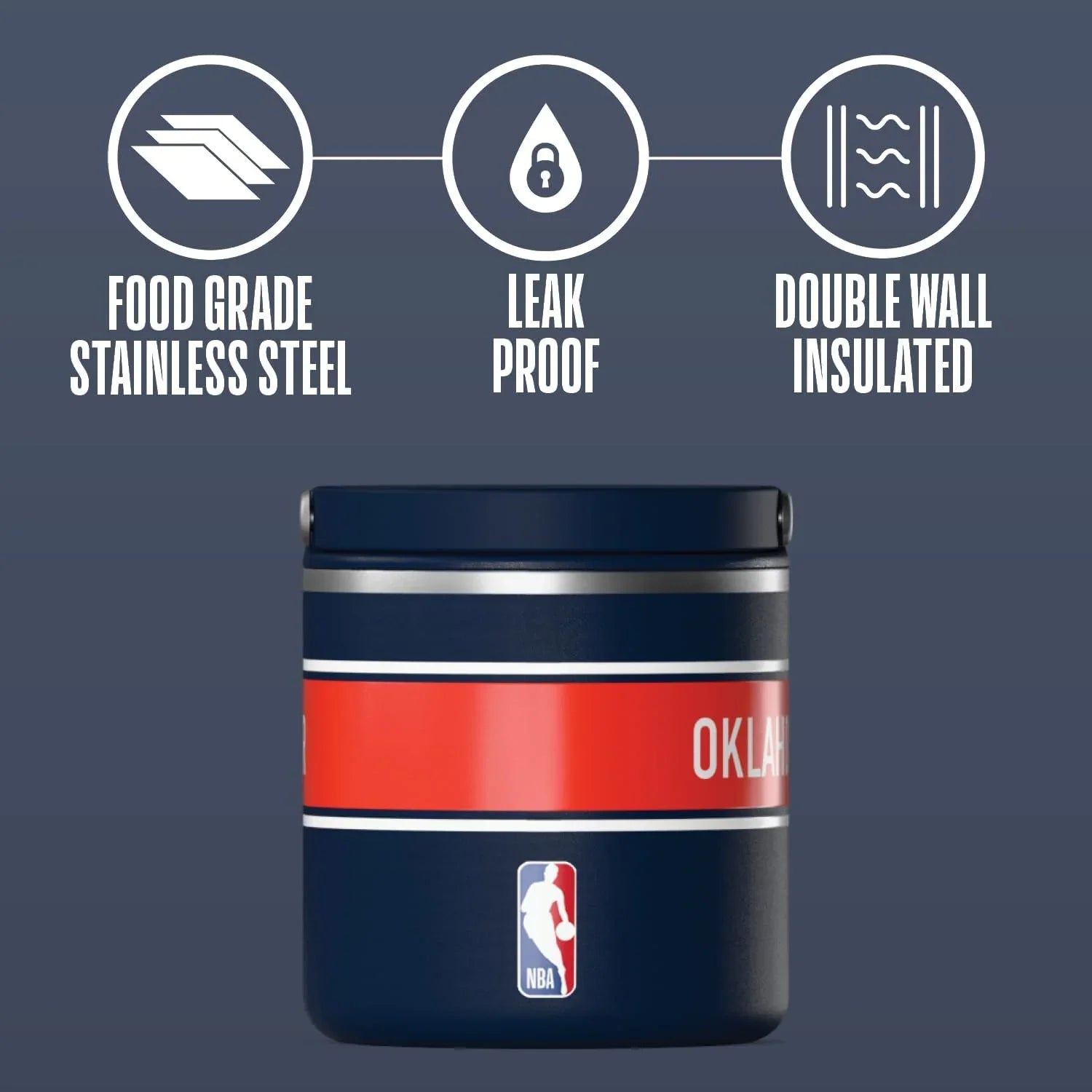 Hydrapeak 25oz Stainless Steel Vacuum Insulated Food Jar for Hot Food and Cold Food, Wide Mouth Leak-Proof Soup Jar for Adults, 10 Hours Hot and 16 Hours Cold (Seafoam) jlhbookstore.store