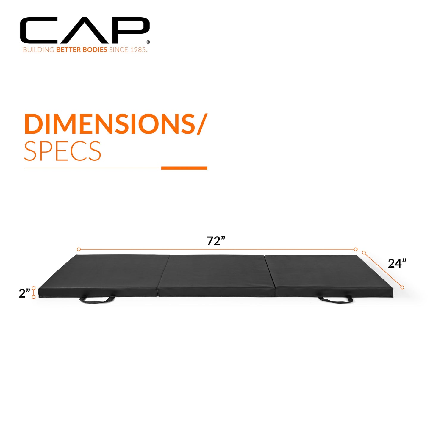 CAP Barbell All Purpose Folding Anti Tear Exercise Training Aerobic Fitness Gym & Gymnastics Balance Mat | Multiple colors jlhbookstore.store