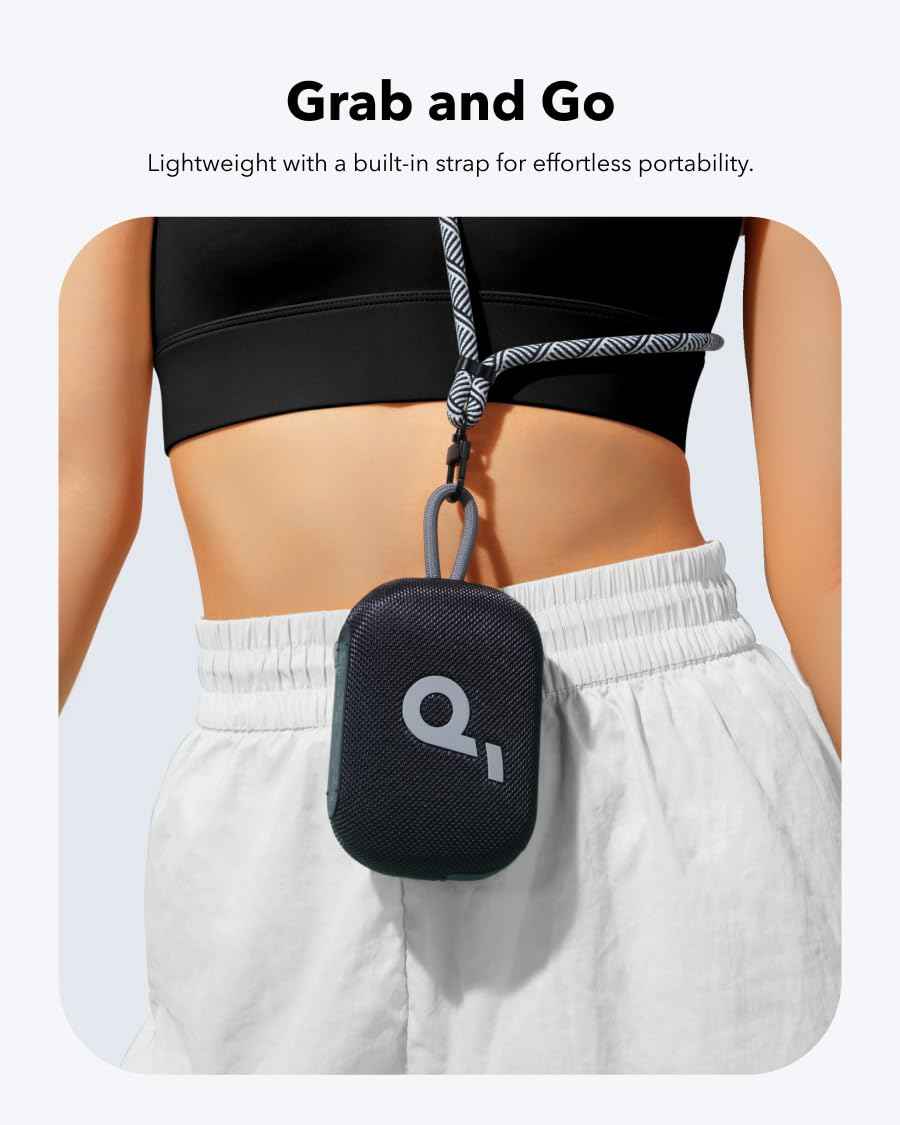 Soundcore Select 4 Go Bluetooth Shower Speaker by Anker, IP67 Waterproof/Dustproof, Ultra-Portable Speaker, Wireless, 20H Playtime, Floatable, Powerful Sound, Electronics for Outdoors/Home/Travel