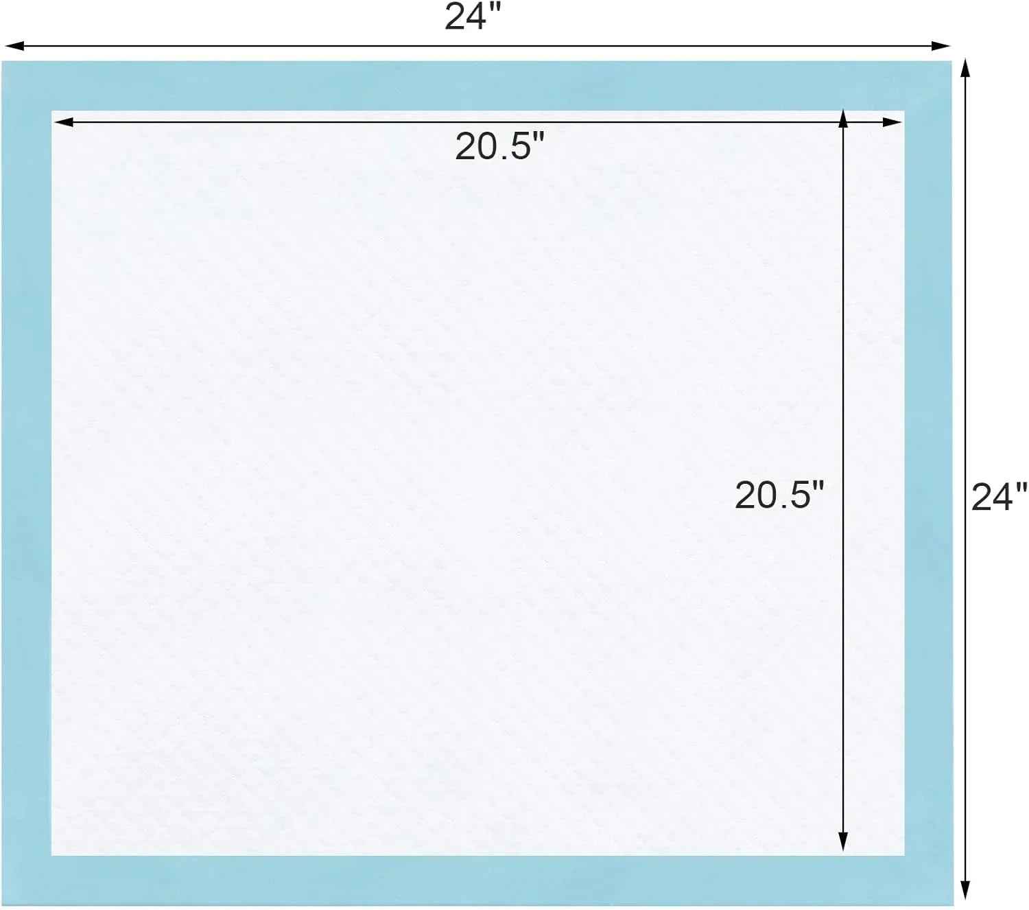 Large Pet Training and Puppy Pads Pee Pad for Dogs 24"x24"-80 Count Super Absorbent & Leak-Proof