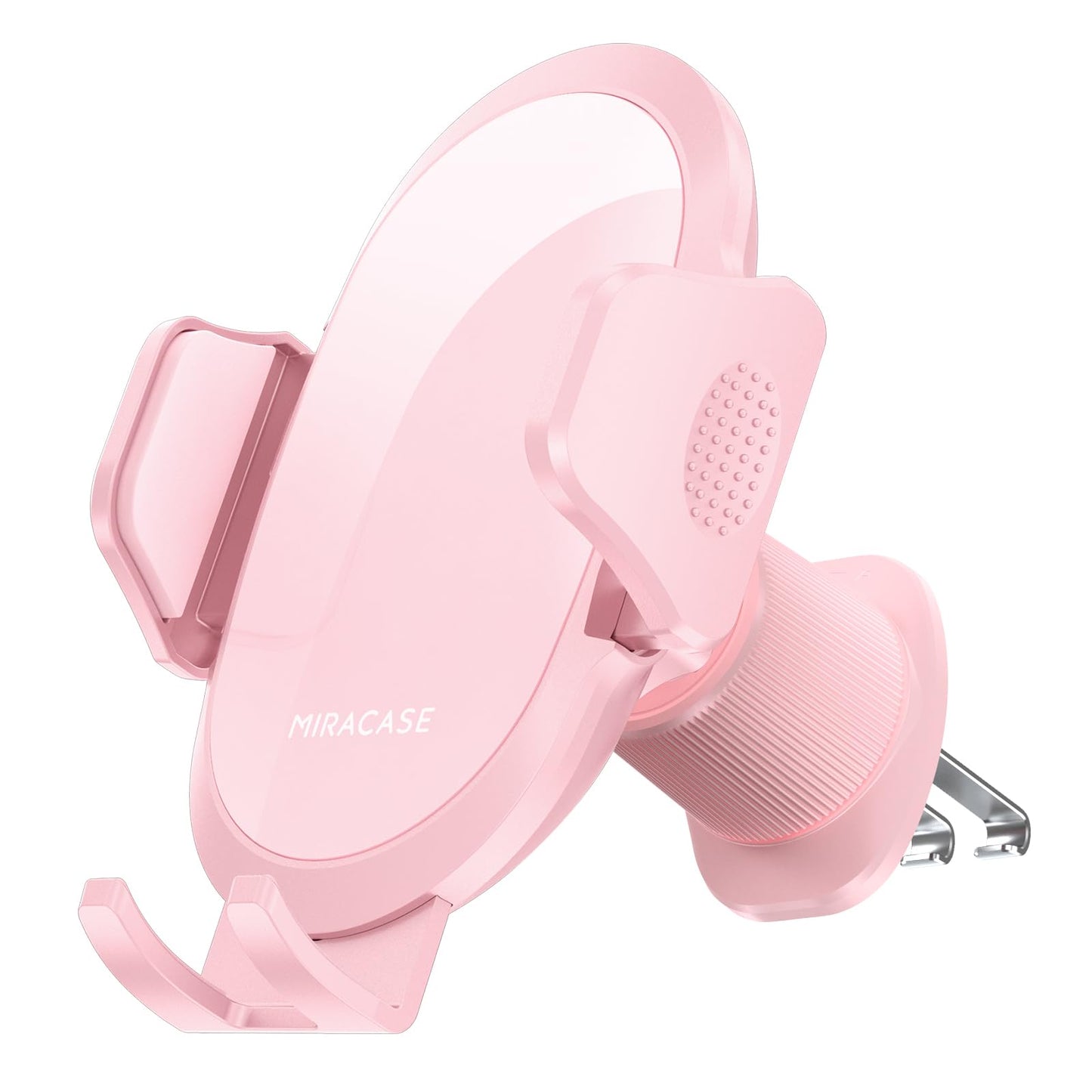 Miracase Phone Holders for Your Car with Metal Hook Clip, Air Vent Cell Phone Stand Car Mount, Universal Automobile Cradle for Garmin GPS Fit iPhone Android and All Smartphones, Dark Black