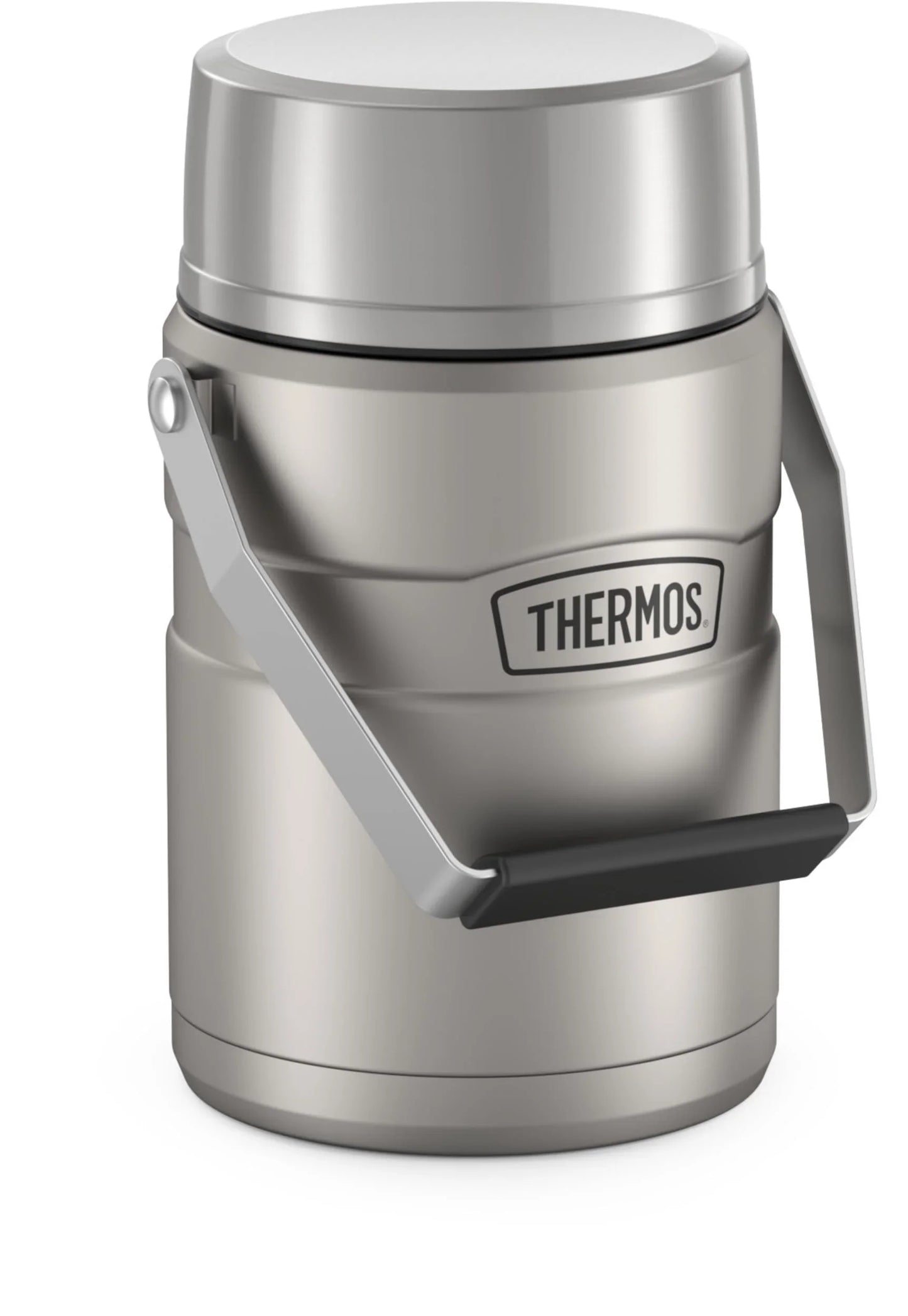 THERMOS Stainless King Vacuum-Insulated Food Jar with Spoon, 16 Ounce, Army Green - Jlhbookstore.store