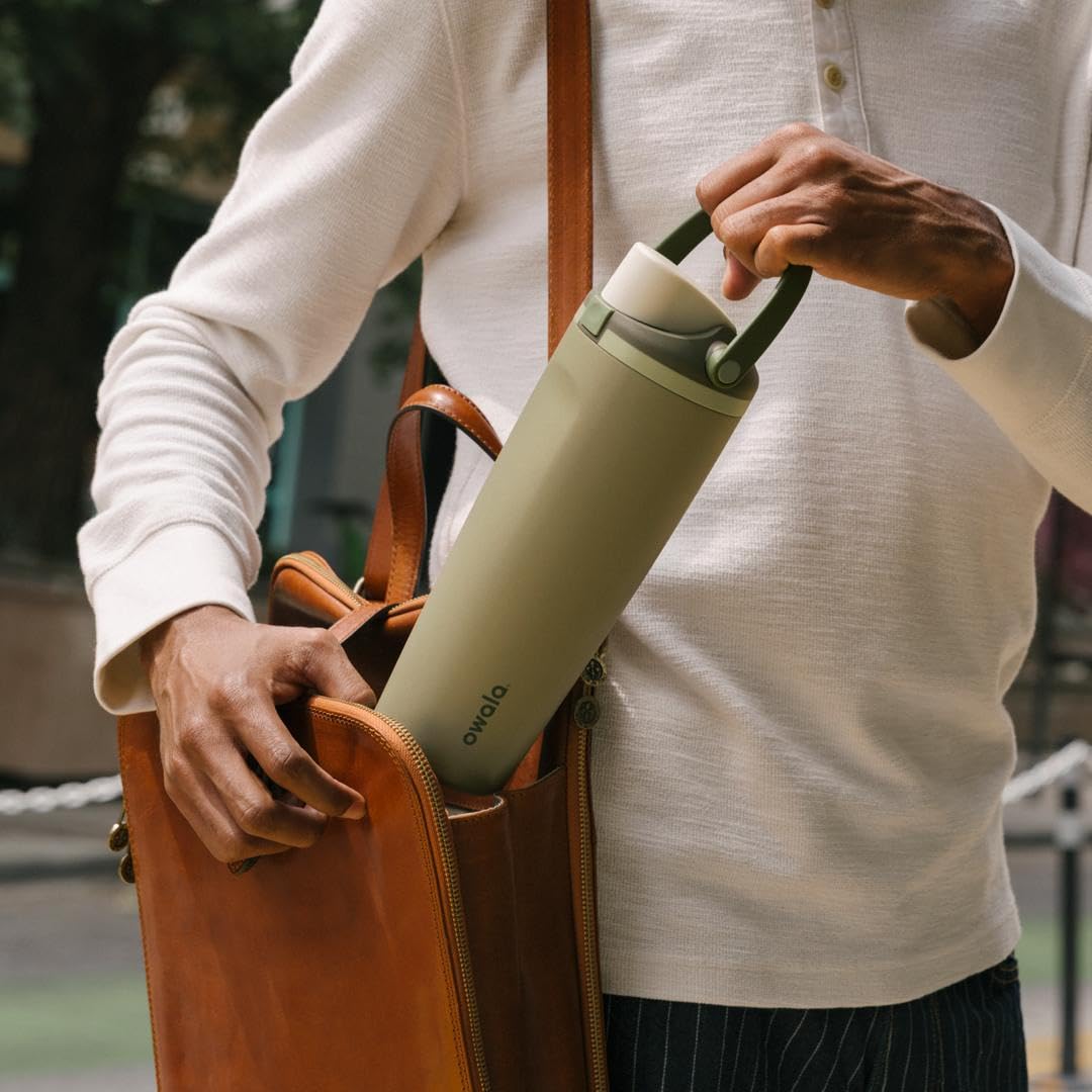 Owala FreeSip Sway Insulated Stainless Steel Water Bottle with Two-Way Spout, Built-In Straw and Bucket Handle, Made for Travel, School, and Sports, 40oz, BPA Free, Leak Proof, Off Road jlhbookstore.store