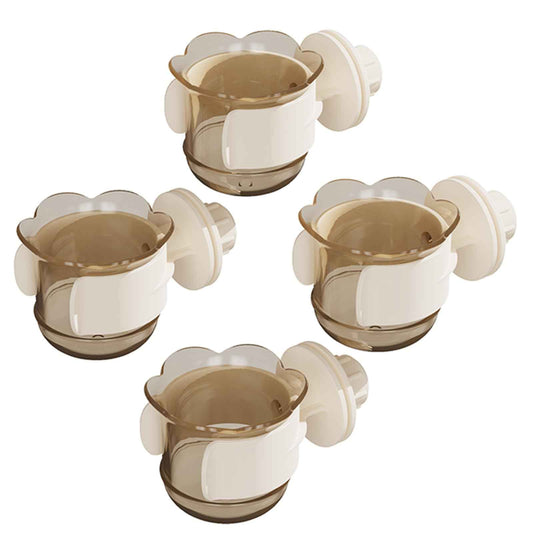 2pcs/4pcs PET Bird Bowls with Clamp, Bird Cage Feeder, Durable Water Bowl, Feeding Cups, Water Feeder for Cockatiel, Parakeet, Macaw, Finches, Lovebirds, Small Animals Gray (Pink, 2pcs)