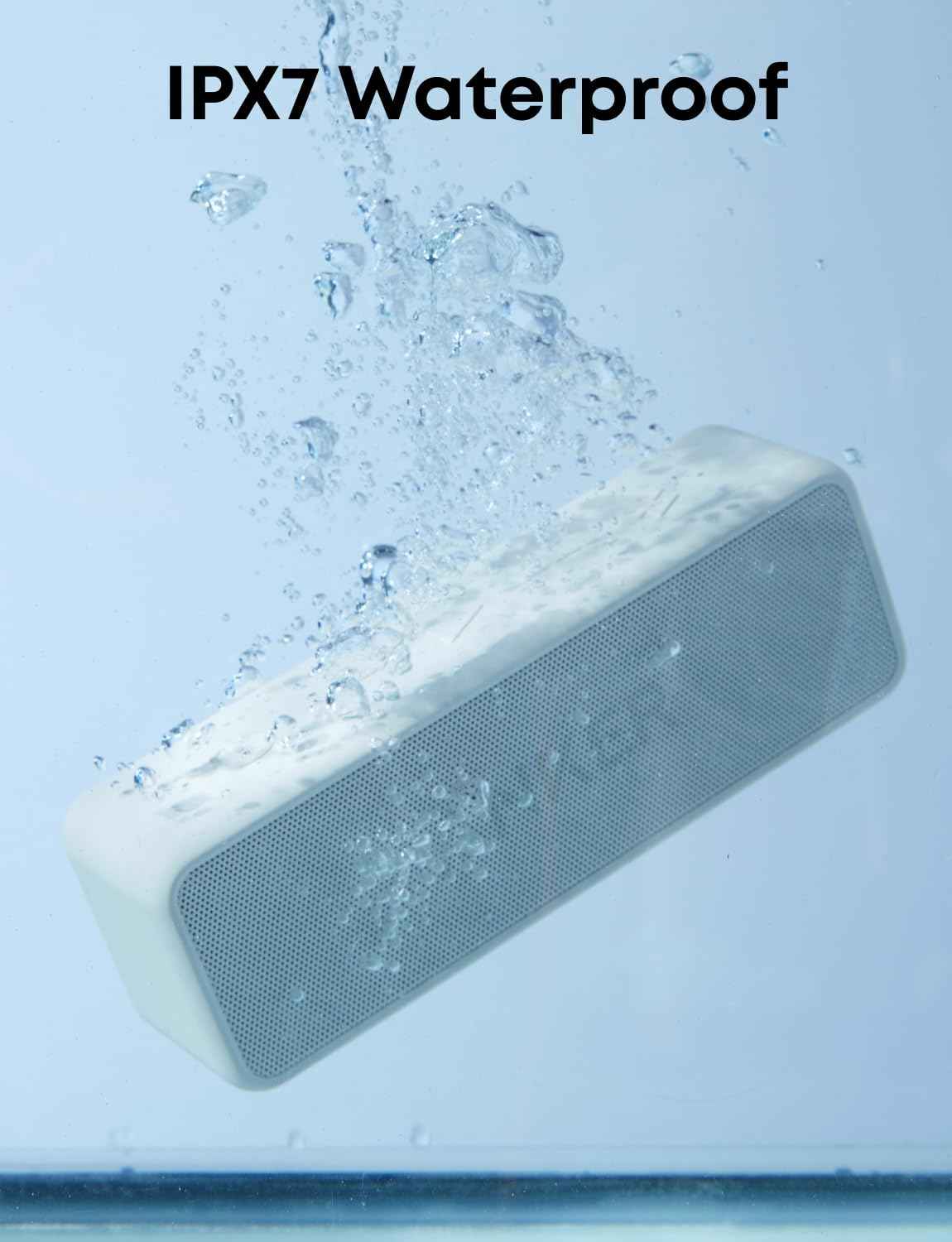 Anker Soundcore 2 Portable Bluetooth Speaker with Stereo Sound, Bluetooth 5, Bassup, IPX7 Waterproof, 24-Hour Playtime, Wireless Stereo Pairing, Speaker for Home, Outdoors, Travel