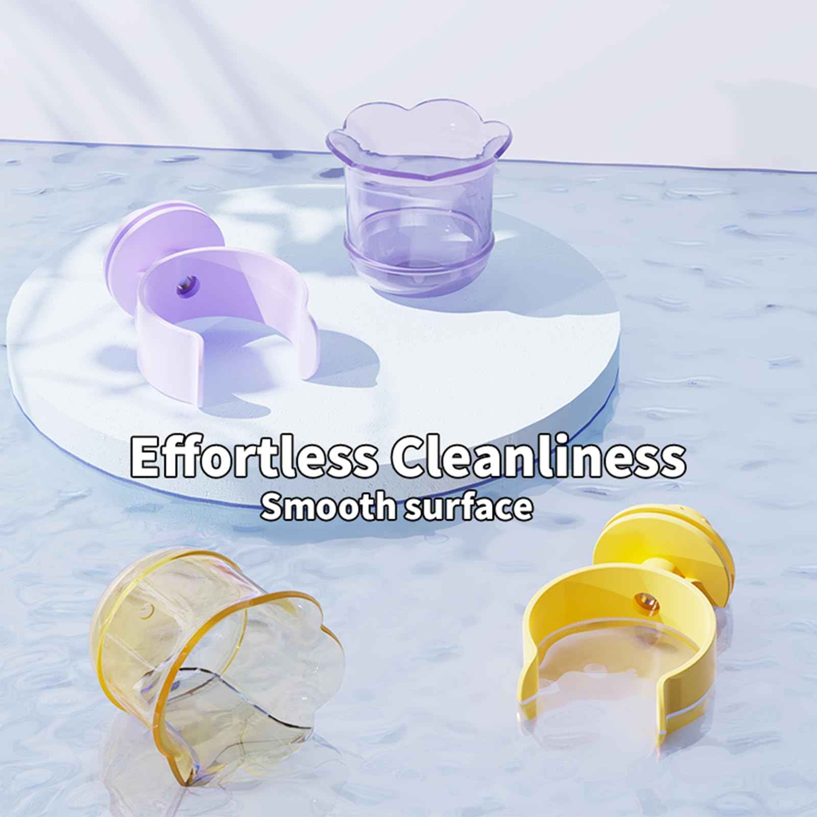 2pcs/4pcs PET Bird Bowls with Clamp, Bird Cage Feeder, Durable Water Bowl, Feeding Cups, Water Feeder for Cockatiel, Parakeet, Macaw, Finches, Lovebirds, Small Animals Gray (Pink, 2pcs)