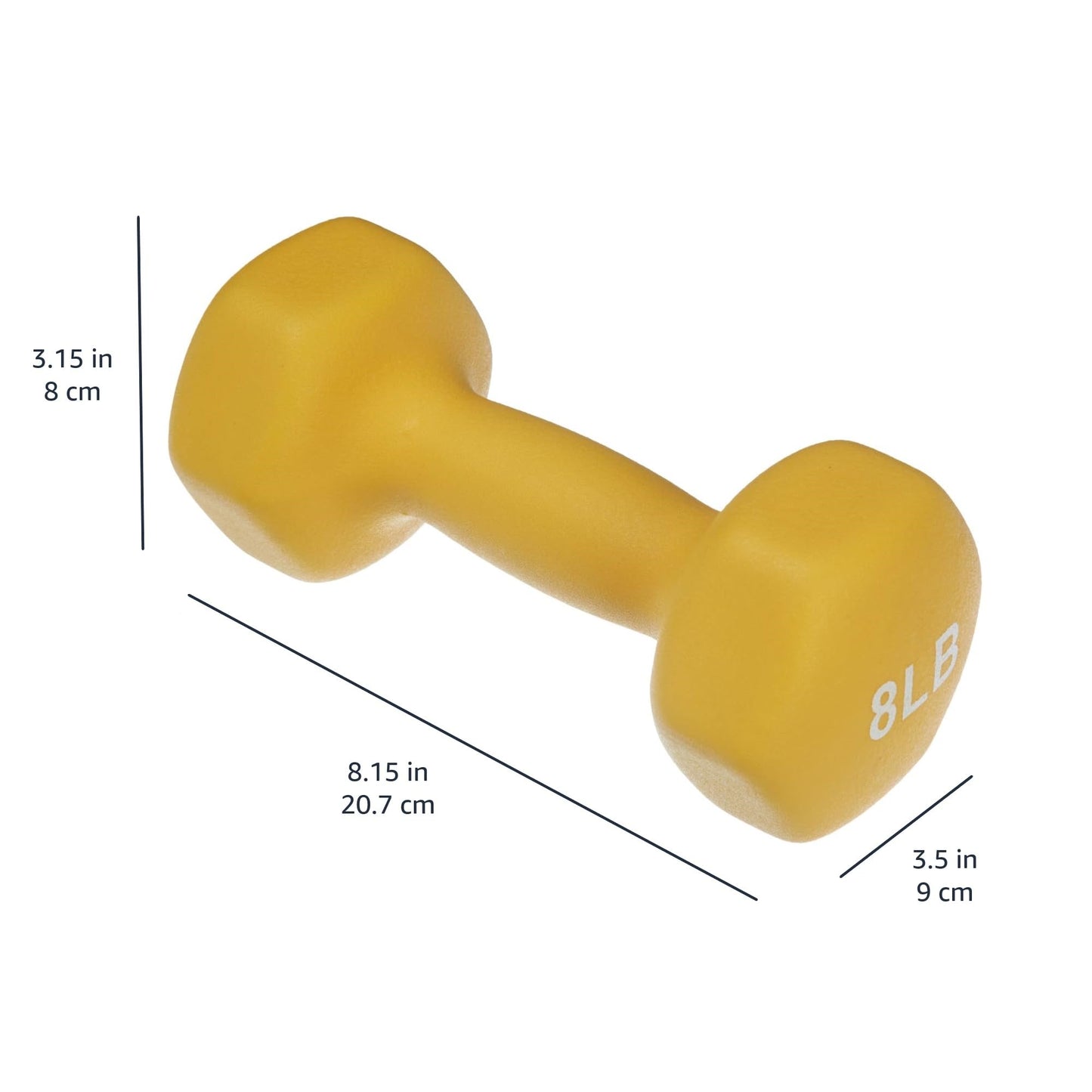 Amazon Basics Neoprene Dumbbell Hand Weights for Exercise and Muscle Toning jlhbookstore.store