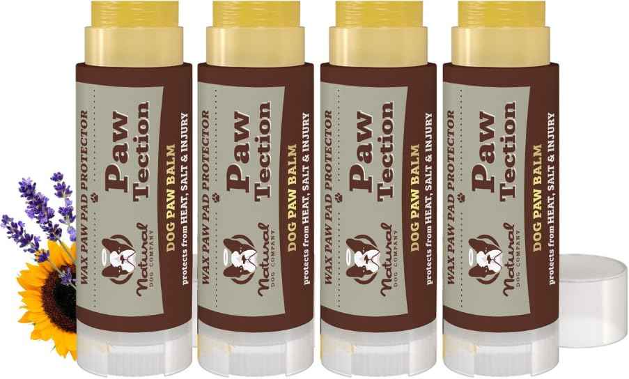 Natural Dog Company Paw Soother Balm & Wax 2 oz Stick – Nourishing Paw Care with Coconut & Hempseed Oils + Calendula – Soothes Dry, Cracked Pads – Lick-Safe & Weather Protective