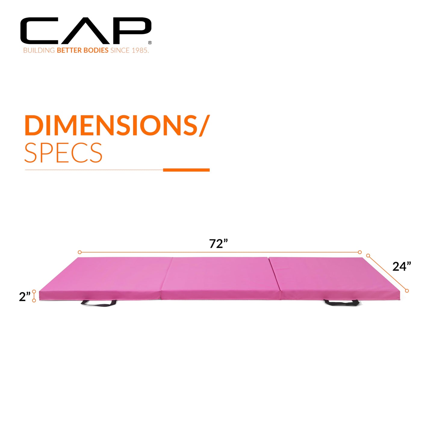 CAP Barbell All Purpose Folding Anti Tear Exercise Training Aerobic Fitness Gym & Gymnastics Balance Mat | Multiple colors jlhbookstore.store