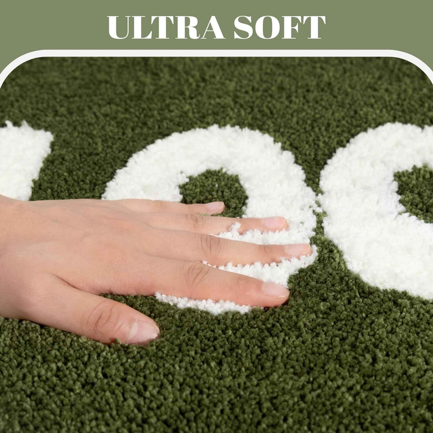 You Look Good Bath Mat Green Bathroom Rugs Funny Cute Bathroom Decor Preppy Small Cool Rug Non Slip Microfiber Washable Absorbent Shower Rug, 25”x21”…