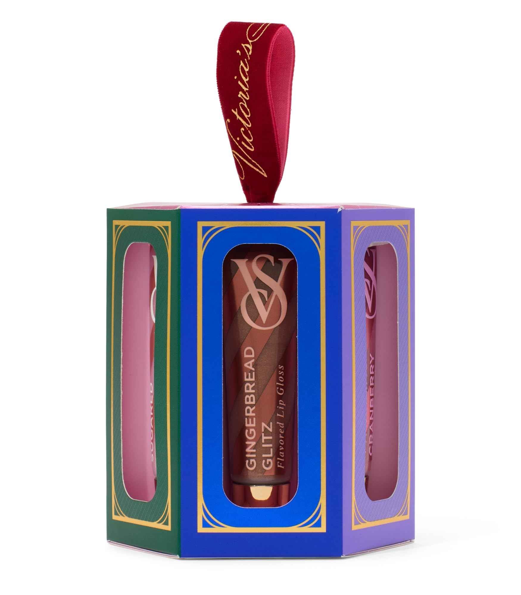 Victoria's Secret Lip Gloss Gift Set, Flavor Favorites, Flavored Lip Gloss Set for Women, Includes 5 assorted Lip Glosses