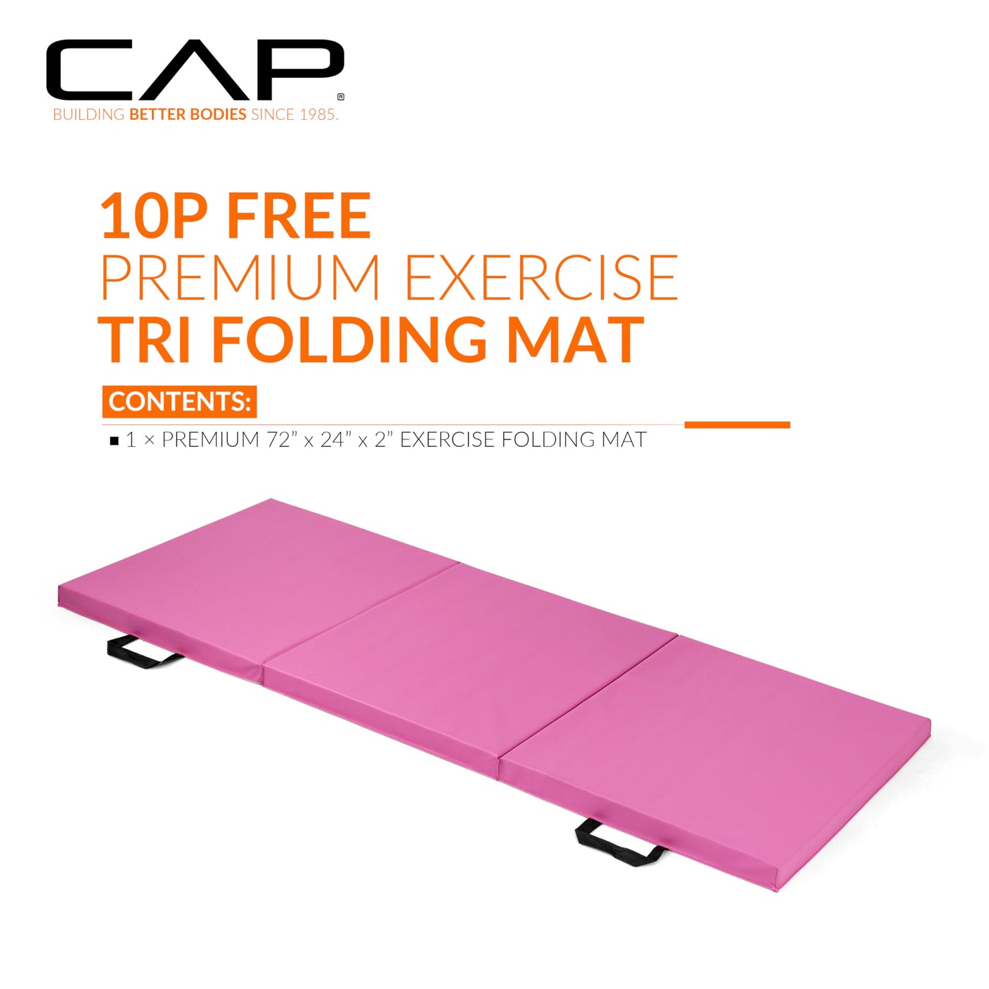 CAP Barbell All Purpose Folding Anti Tear Exercise Training Aerobic Fitness Gym & Gymnastics Balance Mat | Multiple colors jlhbookstore.store