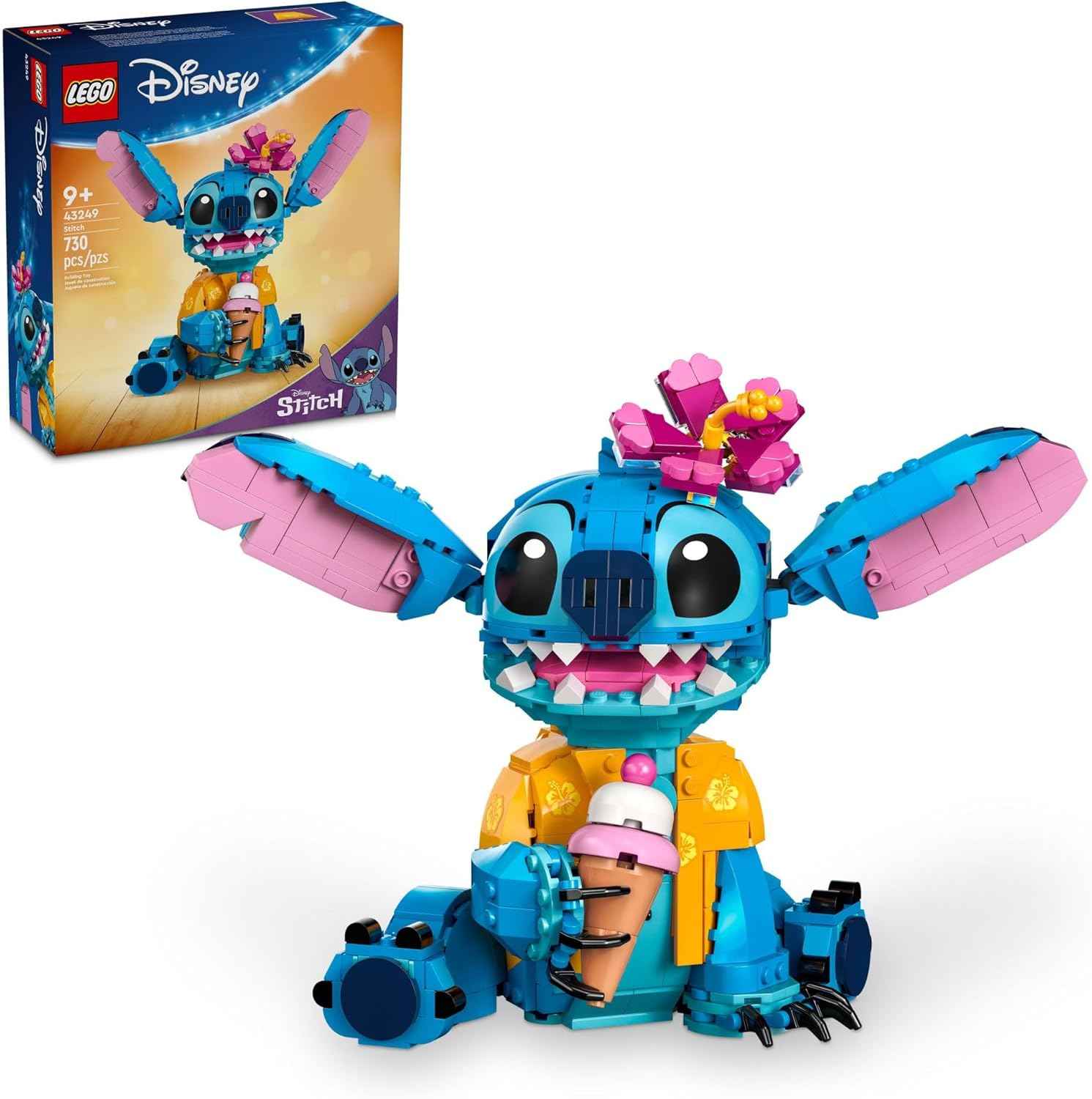 LEGO Disney Stitch Toy Building Kit for Girls & Boys 43249