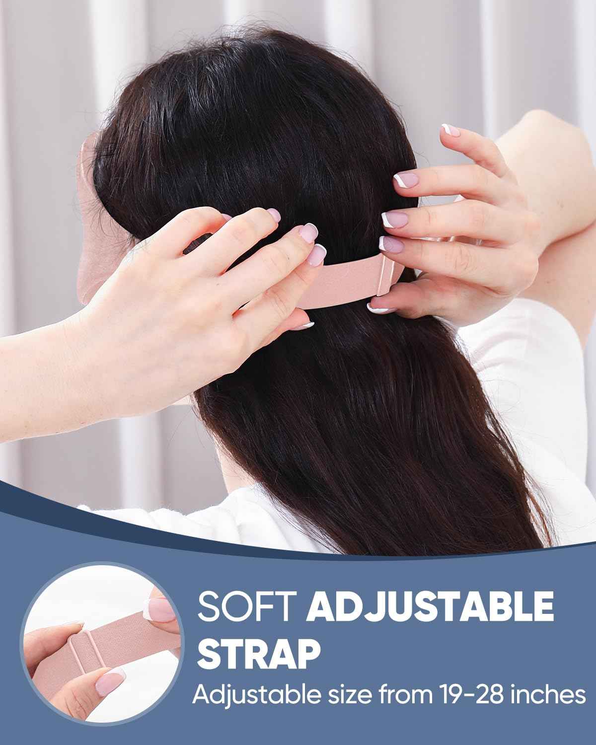 MZOO Luxury Sleep Eye Mask for Side Sleeper Men Women, Zero Eye Pressure 3D Sleeping Mask, Light Blocking Patented Design Night Blindfold, Soft Eye Shade Cover for Travel, Black