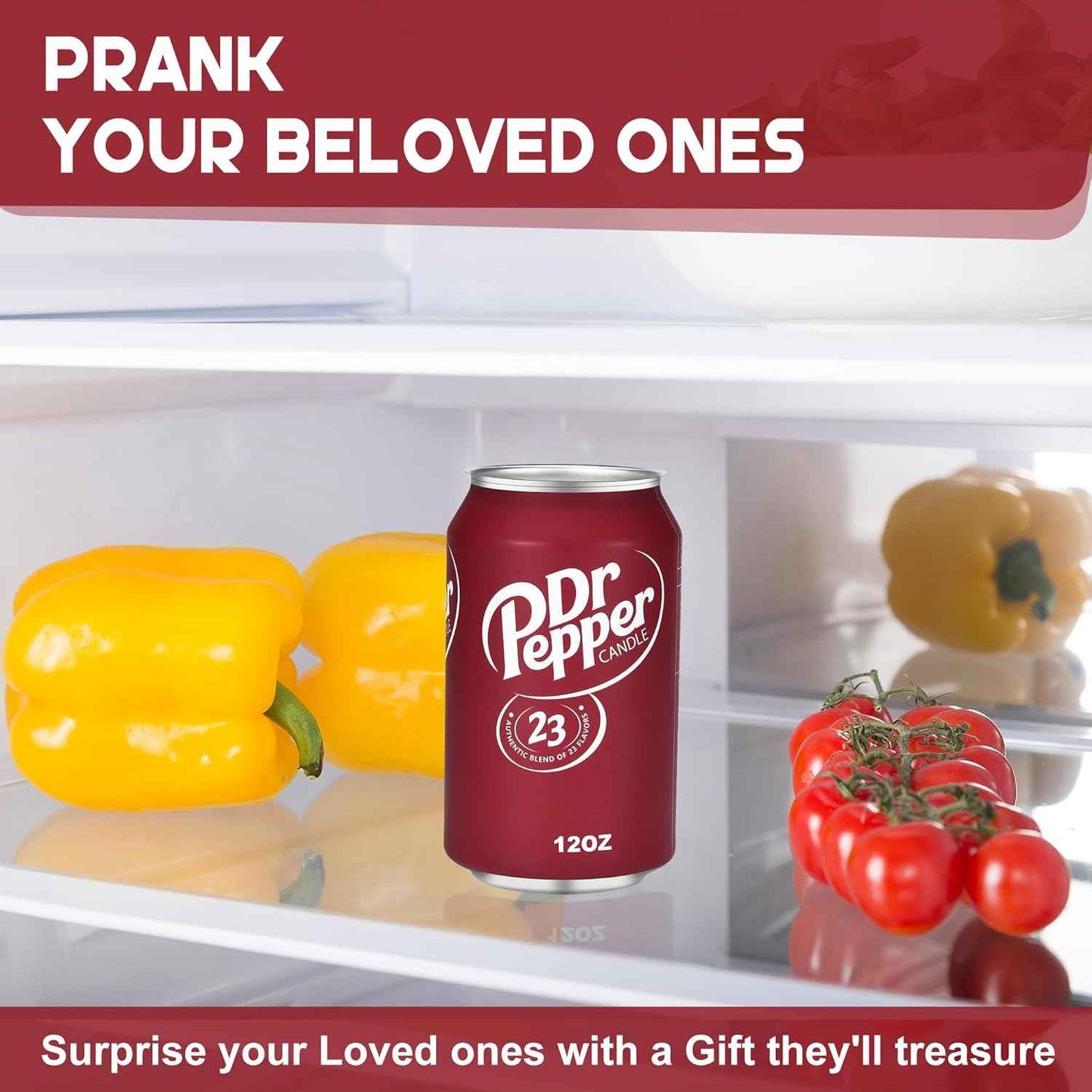 Doctor Pepper Candle - Smells Like The Real Soda - Cute Candles for Cool Gifts - Funny Candles for Any Occasion - Cute Things for Aesthetic Room Decor - Cool Candle for Cool Things