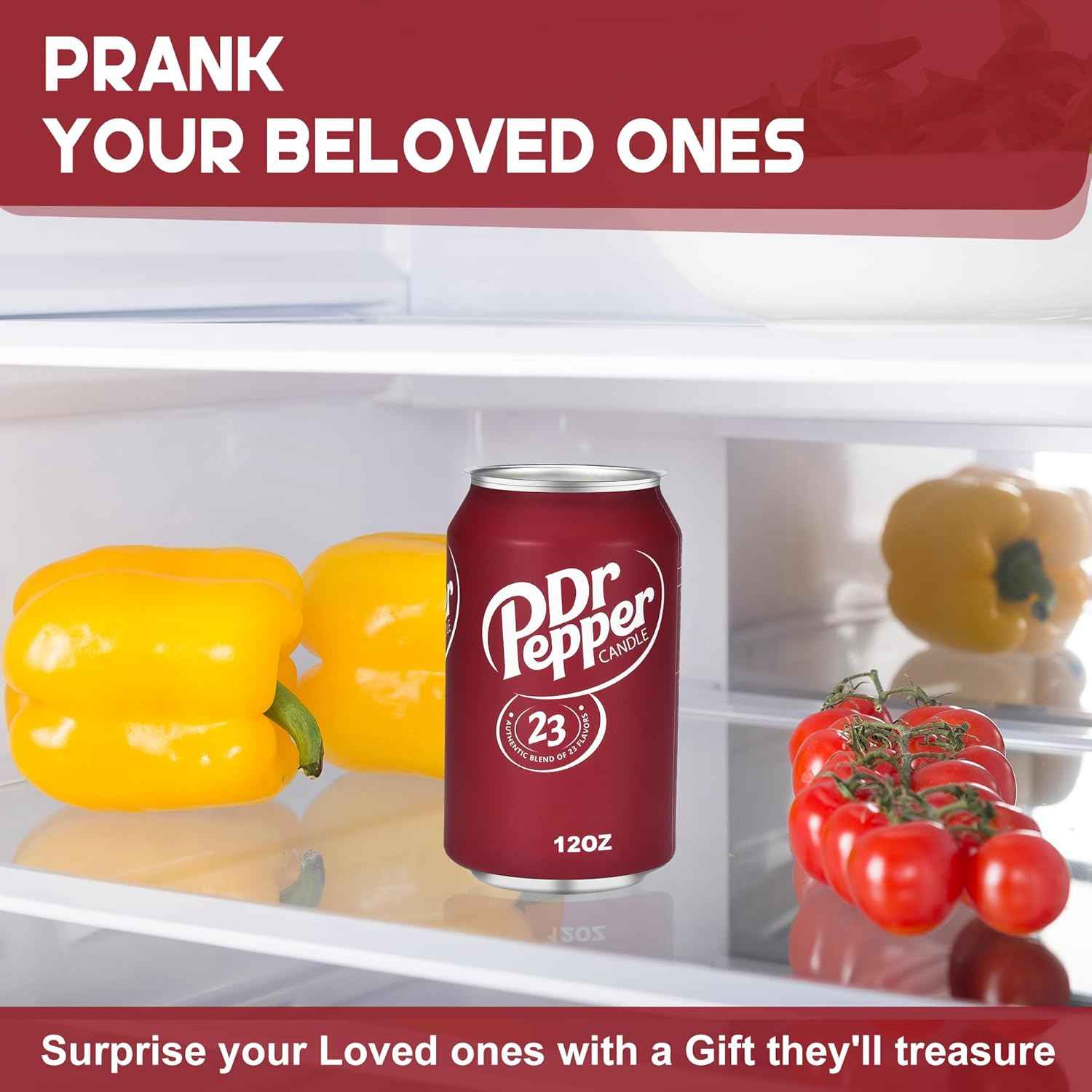 Doctor Pepper Candle - Smells Like The Real Soda - Cute Candles for Cool Gifts - Funny Candles for Any Occasion - Cute Things for Aesthetic Room Decor - Cool Candle for Cool Things