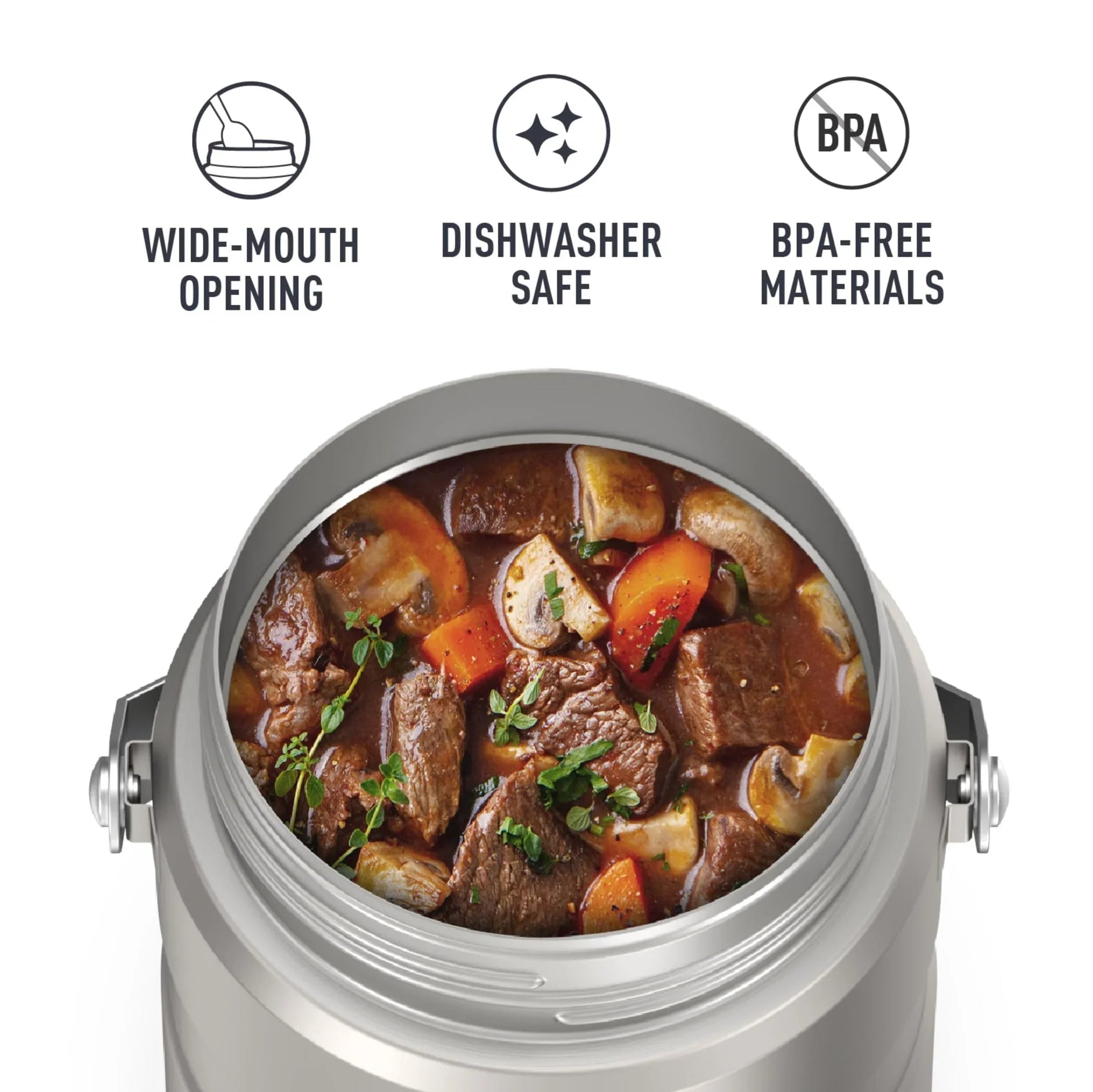 THERMOS Stainless King Vacuum-Insulated Food Jar with Spoon, 16 Ounce, Army Green jlhbookstore.store