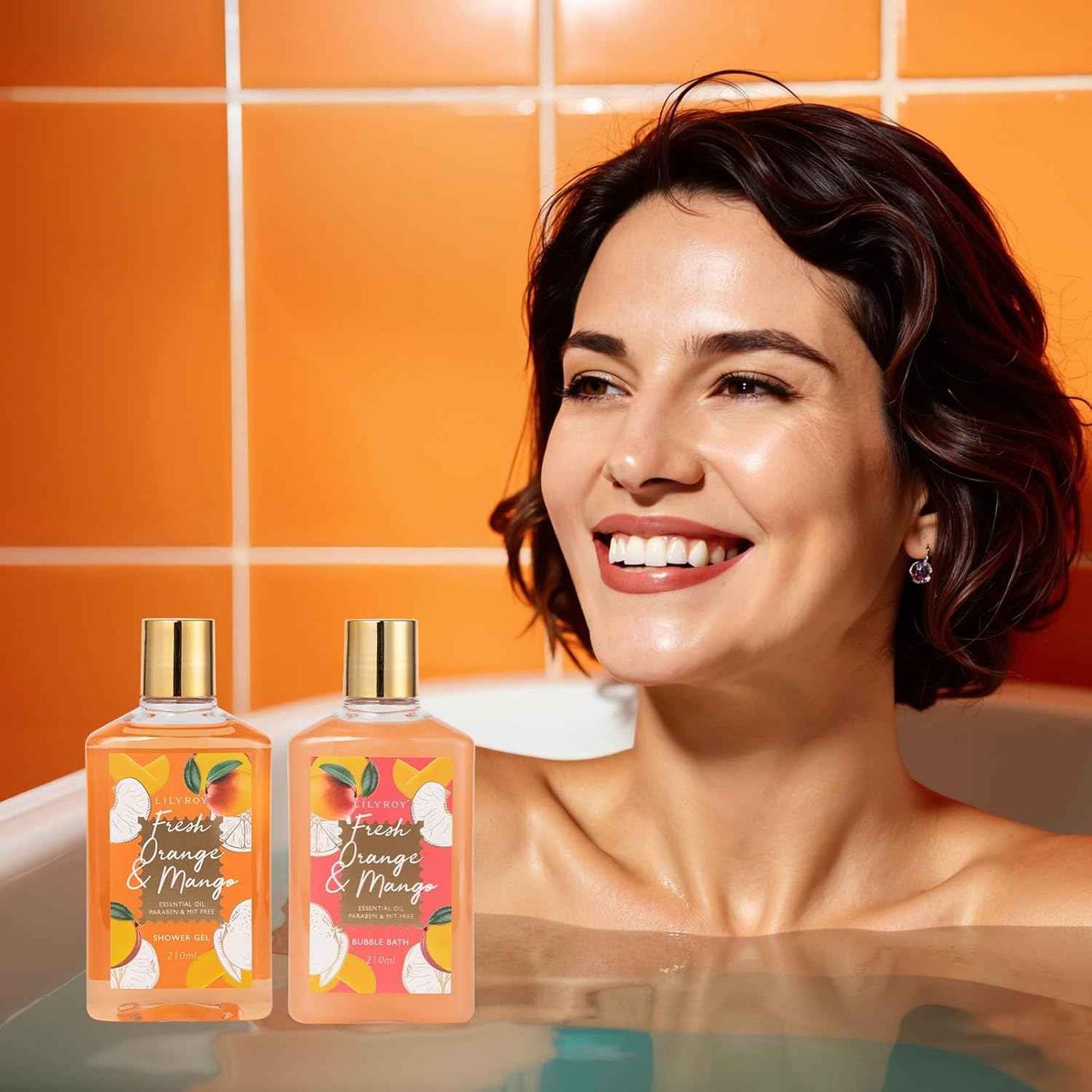 25Pcs Christmas Gifts for Women - Luxury Bath and Body Spa Gift Basket for Women with Necklace | Relaxing Care Kit Valentine's Mothers Day Gifts for Mom Gift Baskets for Anniversary or Bridal Shower