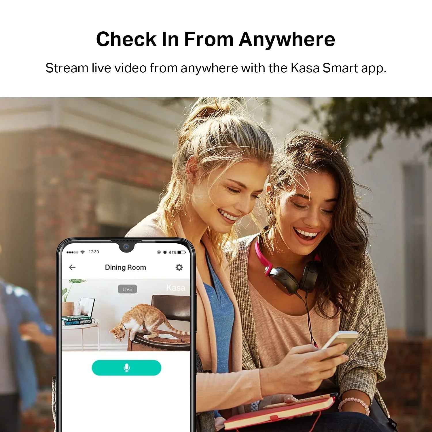 Kasa Indoor Pan/Tilt Smart Security Camera, 1080p HD Dog-Camera,2.4GHz with Night Vision,Motion Detection for Baby and Pet Monitor, Cloud & SD Card Storage, Works with Alexa& Google Home (EC70), White