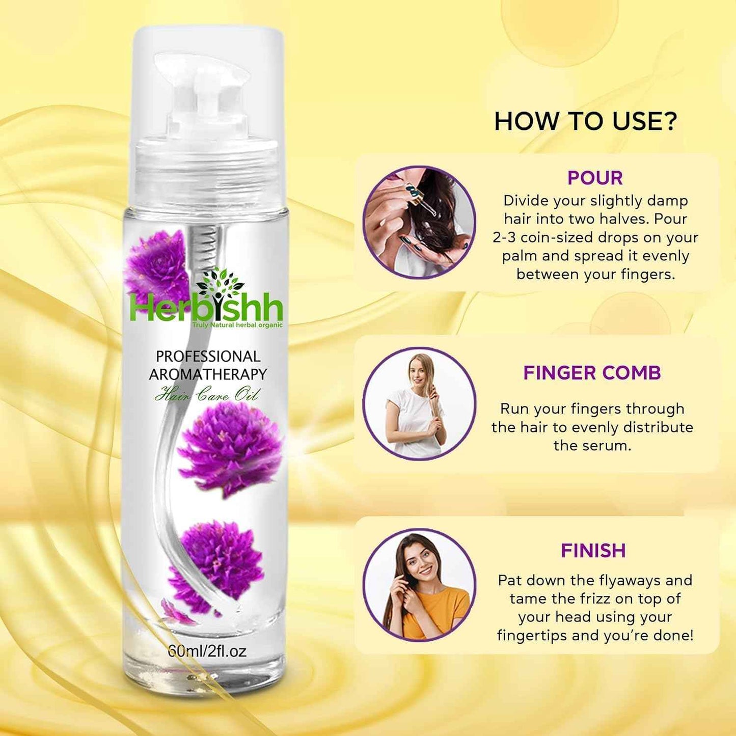 Herbishh Black Shampoo, Hair Dye Shampoo 3 in 1, 100% Grey Coverage, Demi-Permanent Hair Color for Men & Women, Long-lasting Color in 5-15 Mins, Ammonia-free, 200 ml