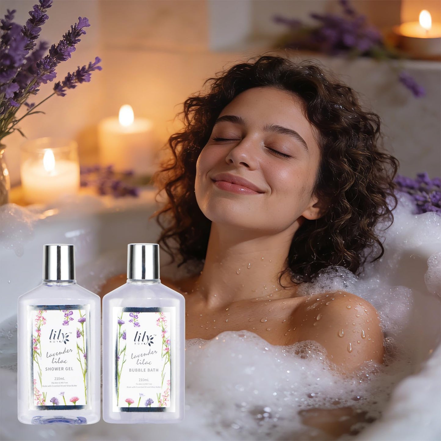 25Pcs Christmas Gifts for Women - Luxury Bath and Body Spa Gift Basket for Women with Necklace | Relaxing Care Kit Valentine's Mothers Day Gifts for Mom Gift Baskets for Anniversary or Bridal Shower