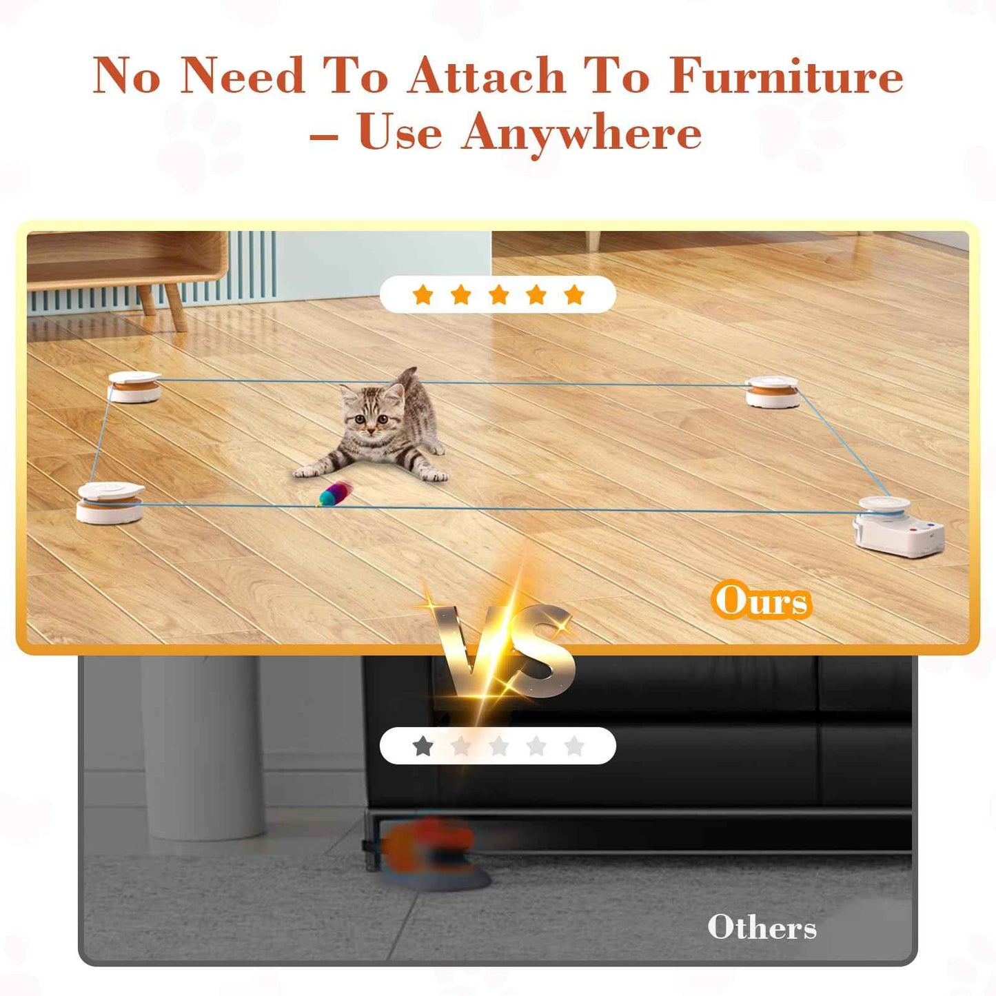 Interactive Cat Toy for Indoor Cats – Automatic Moving & Enrichment Toy for Indoor Cats/Kitten, Auto/Manual Control Cat Treadmill for Exercise & Mental Stimulation, Stimulating Chase Toys (H1K2)