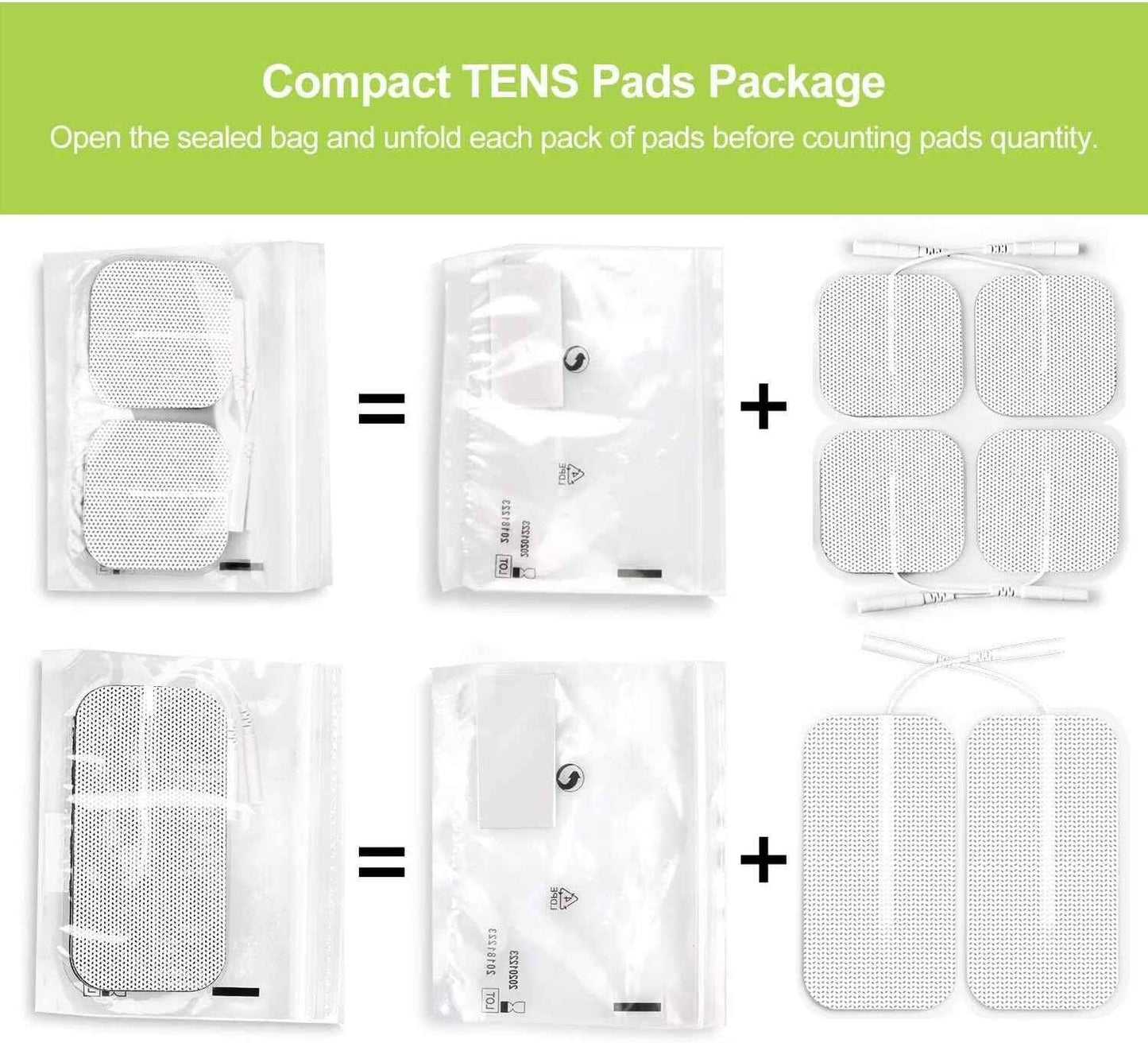 AUVON Dual Channel TENS Unit Muscle Stimulator Machine with 20 Modes, 2" and 2"x4" TENS Unit Electrode Pads