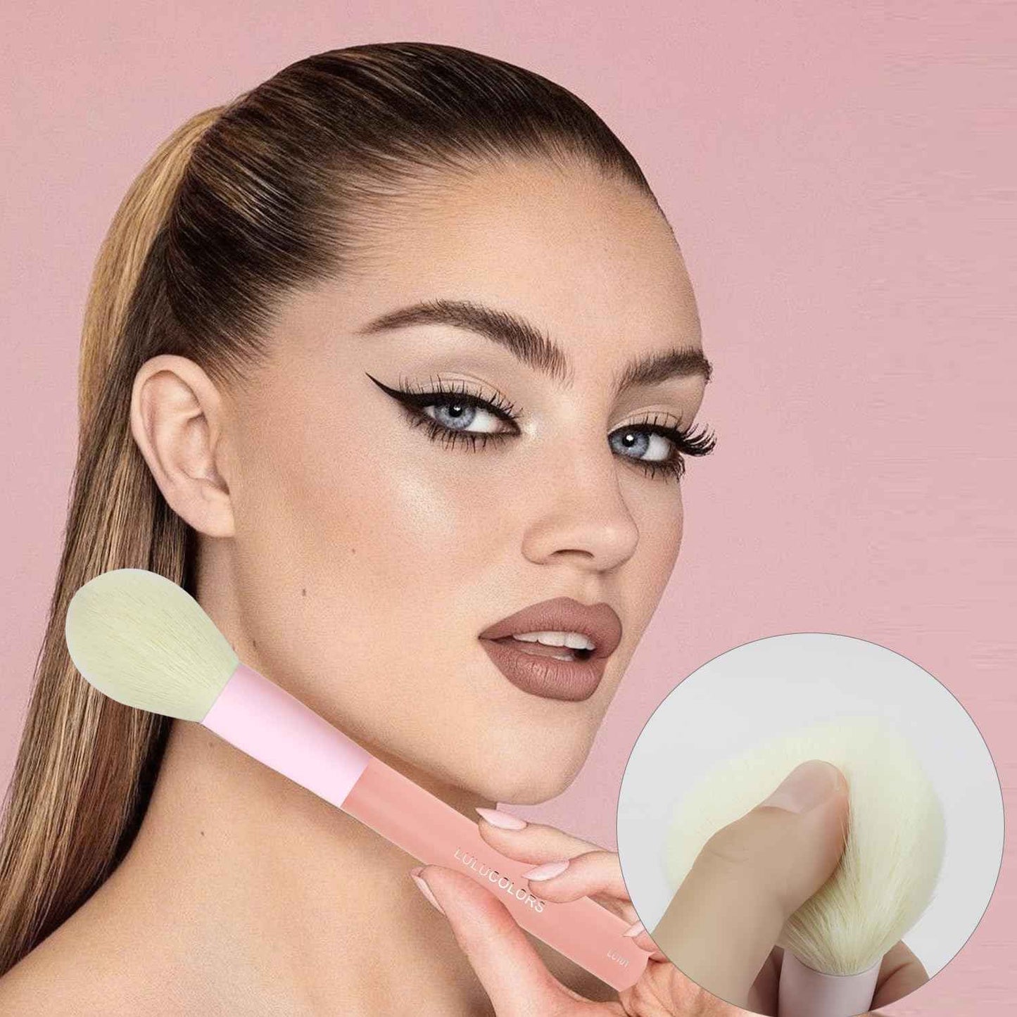 18-Pcs Makeup Brush Set for Beginners - Travel-Friendly with Soft Arthritis-Friendly Handles & Non-Shedding Bristles | Includes Storage Bag, Eyeshadow Brushes & Sponges (Multi-Color)