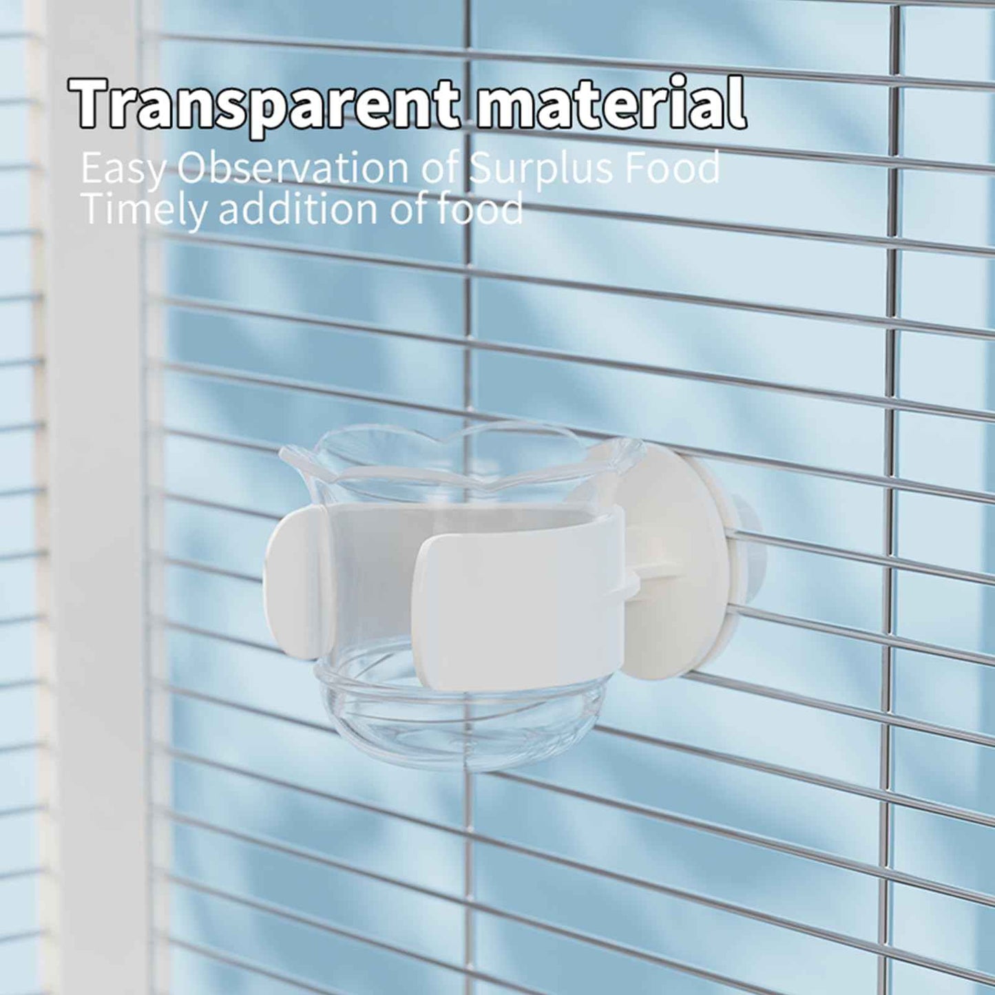 2pcs/4pcs PET Bird Bowls with Clamp, Bird Cage Feeder, Durable Water Bowl, Feeding Cups, Water Feeder for Cockatiel, Parakeet, Macaw, Finches, Lovebirds, Small Animals Gray (Pink, 2pcs)