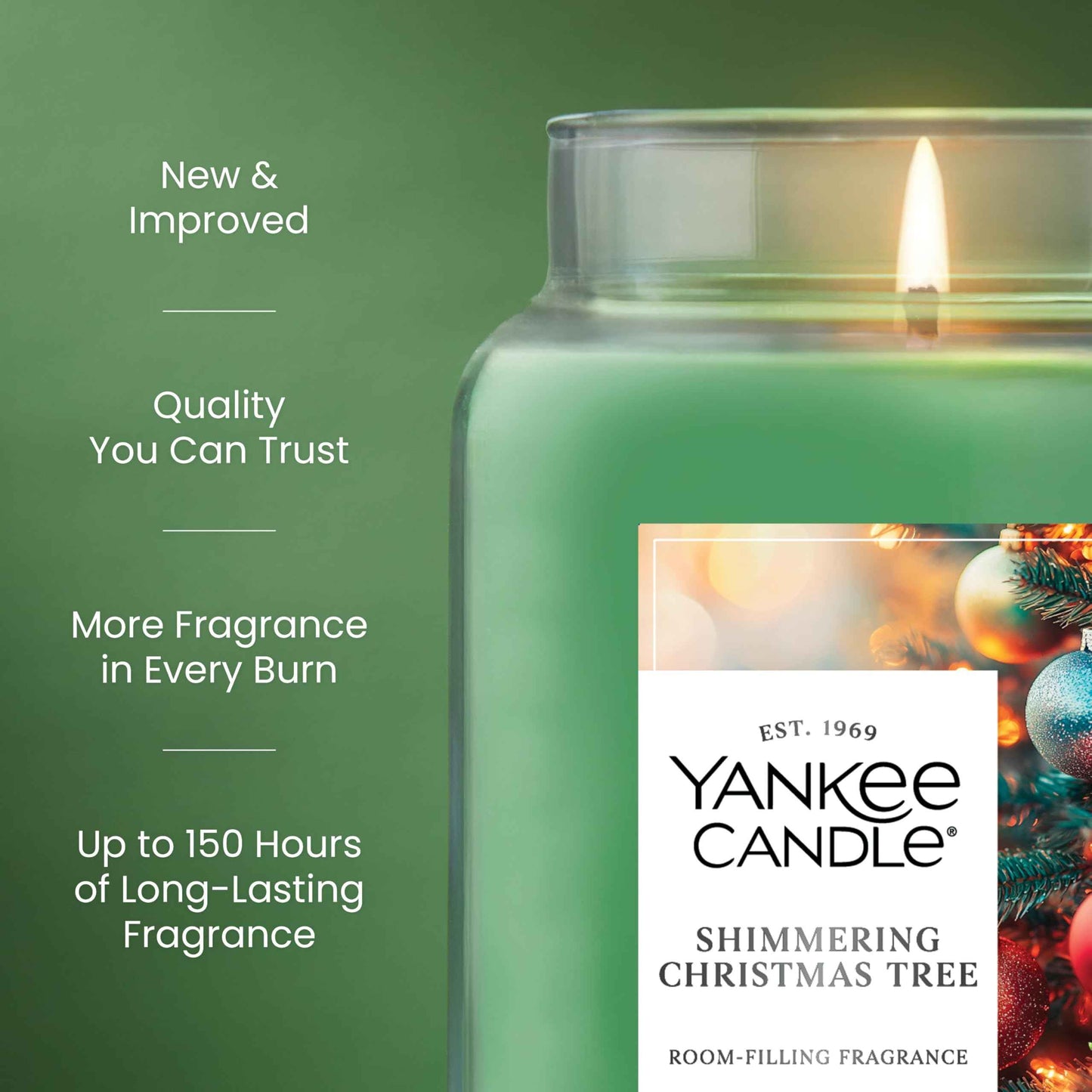 Yankee Candle, Balsam & Cedar Fall Scented Candle, 22oz Large Jar with up to 150 Hour Burn Time