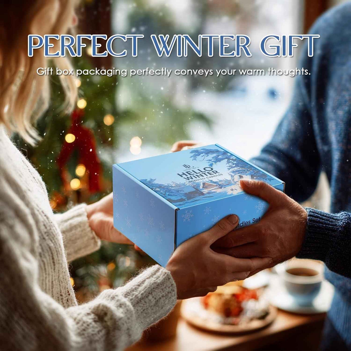 Fall Candle Set, Fall Scented Candles for Home, 4 Pack Soy Candle Set, Autumn Gifts for Women Men, Autumn Scents of Vanilla Pumpkin/Cinnamon Clove/Apple Pie/Fall Party