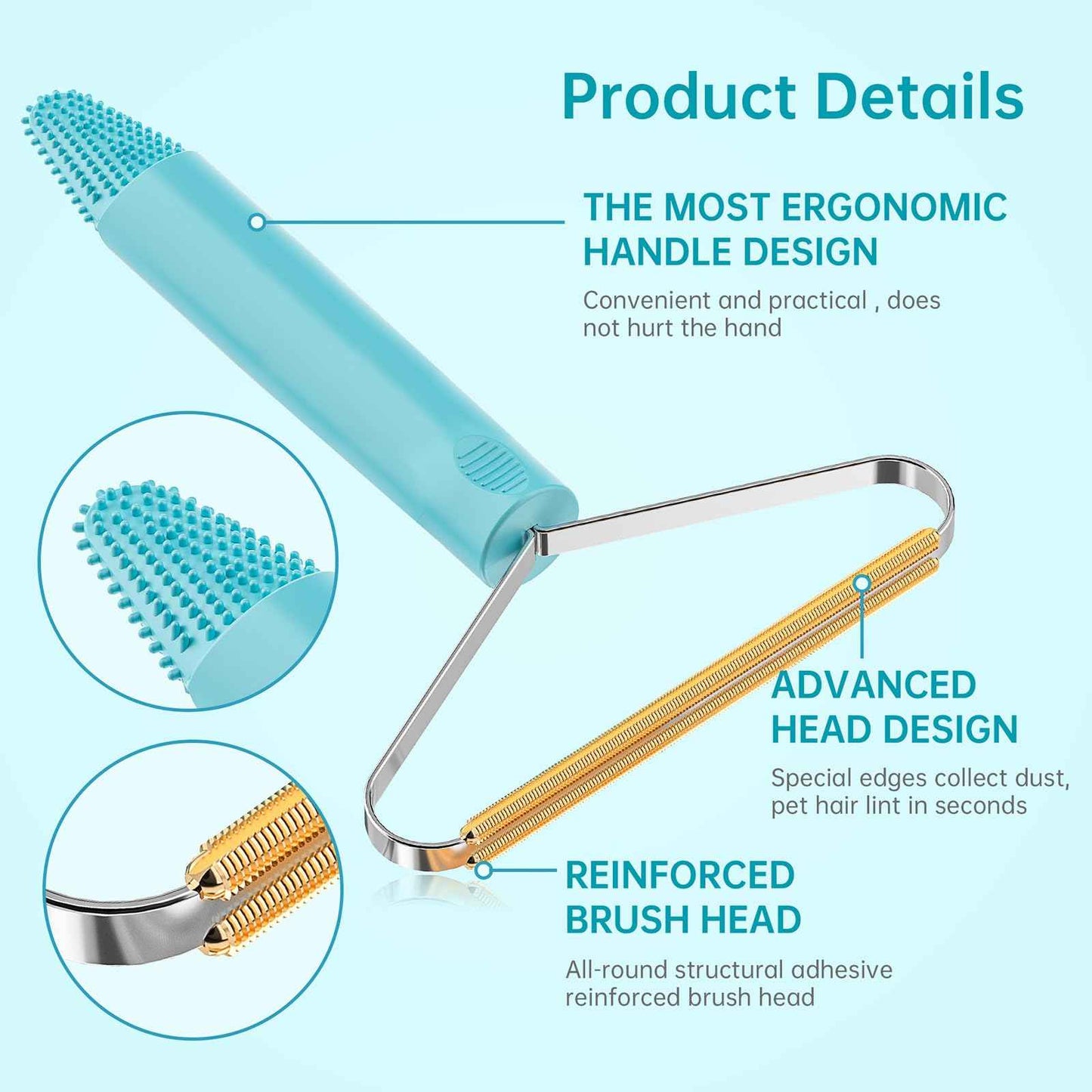 Pet Hair Remover, Dog and Cat Hair Remover, Wool Hair Remover, Carpet Rake for Pet Hair Removal, Carpet Rake, Pile Brush, Hand Shaver for Carpets, Car Cushions, Sofas, Pet Beds, Furniture & Rug