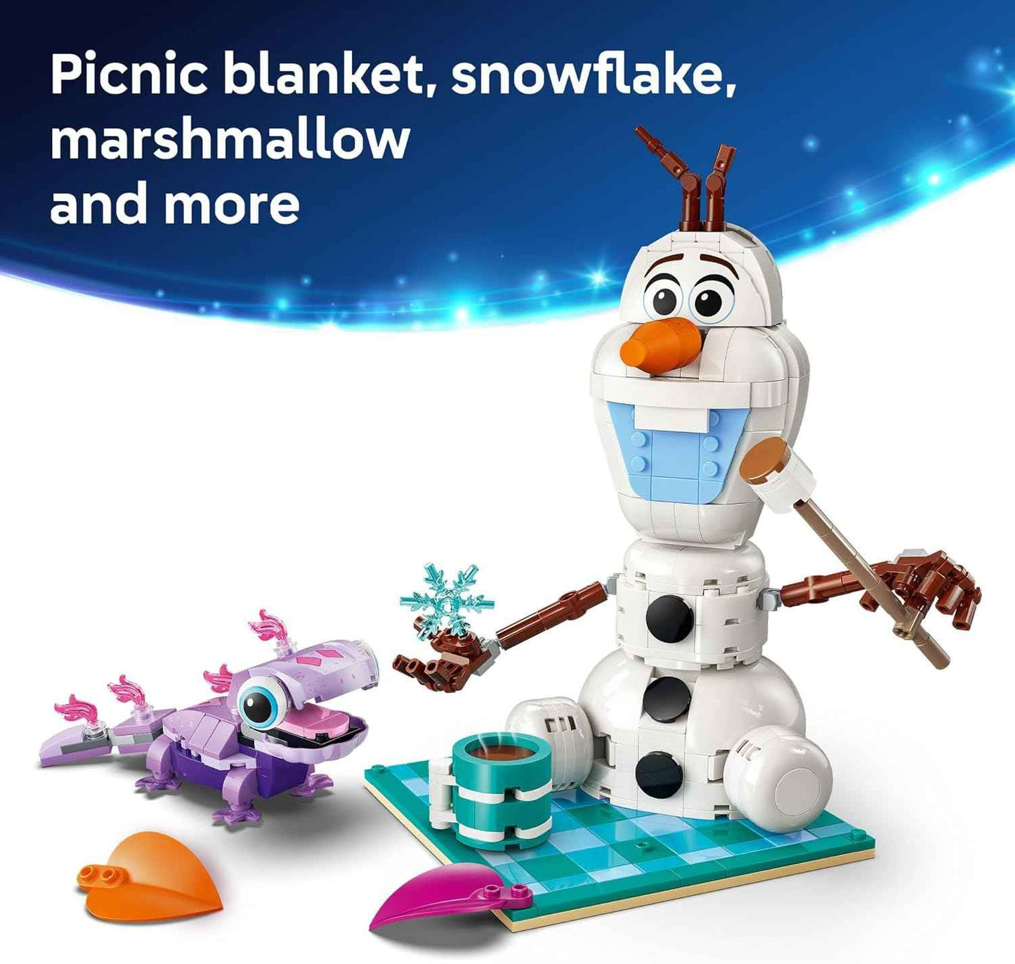 LEGO Disney Frozen Olaf and Bruni’s Picnic Fun Building Toy - Frozen Toys for Girls & Boys, Ages 7+ - Disney Gifts for Kids & Fans - 43287