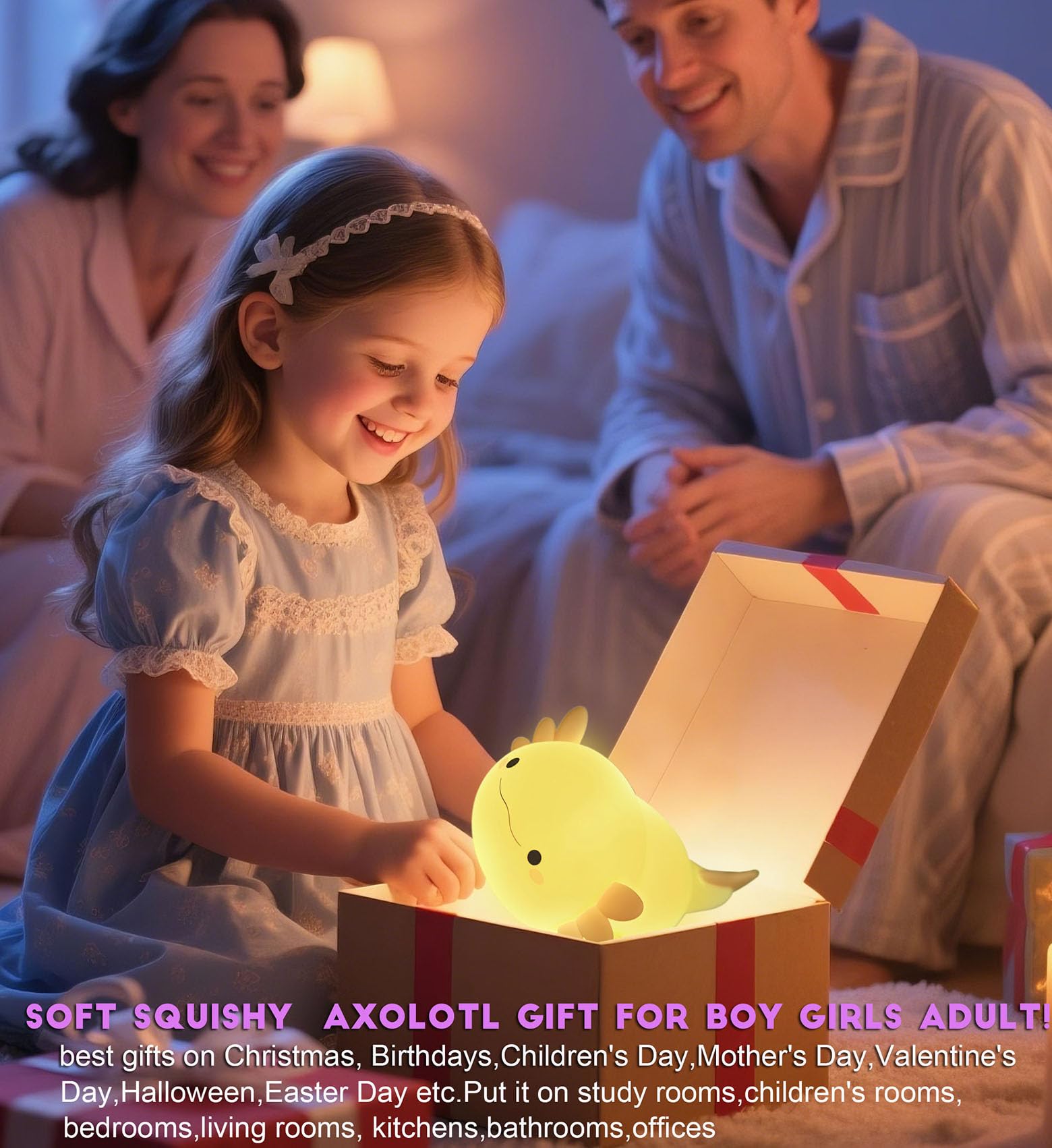 DREAMING MY DREAM Cute Duck Lamp,Do Do Duck Night Light,Silicone Squishy Nursery Bedside Lamp,USB Rechargeable Touch Table Lampfor Bedrooms, Living Room Decor Gift Toy jlhbookstore.store