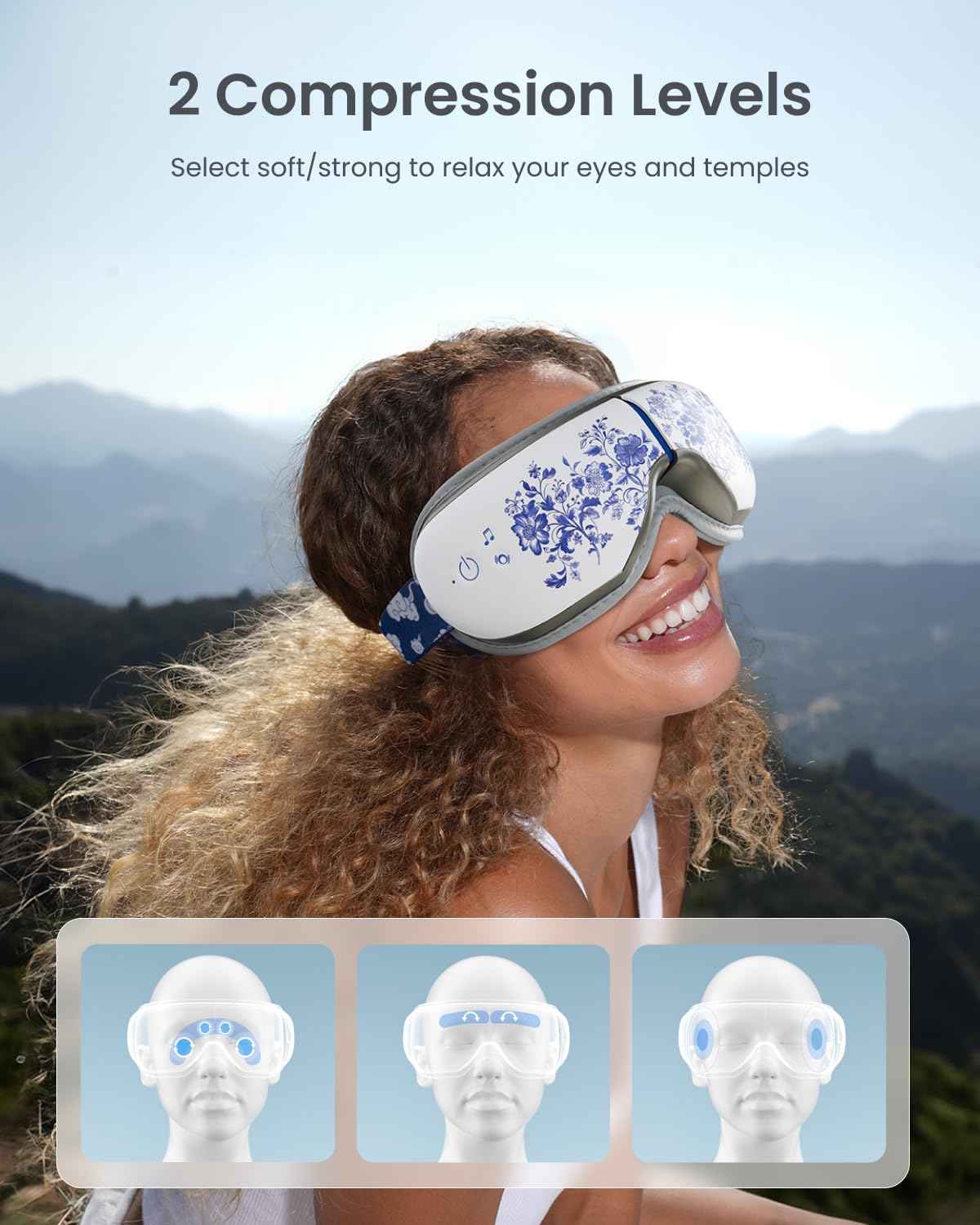 RENPHO Eyeris 1 Eye Massager with Heat, Christmas Birthday Gifts for Women Mom, FSA Eligible HSA Eye Mask for Migraine, Smart Sleep Mask for Dry Eyes Relax, Reduce Strain for Men Dad Her Him