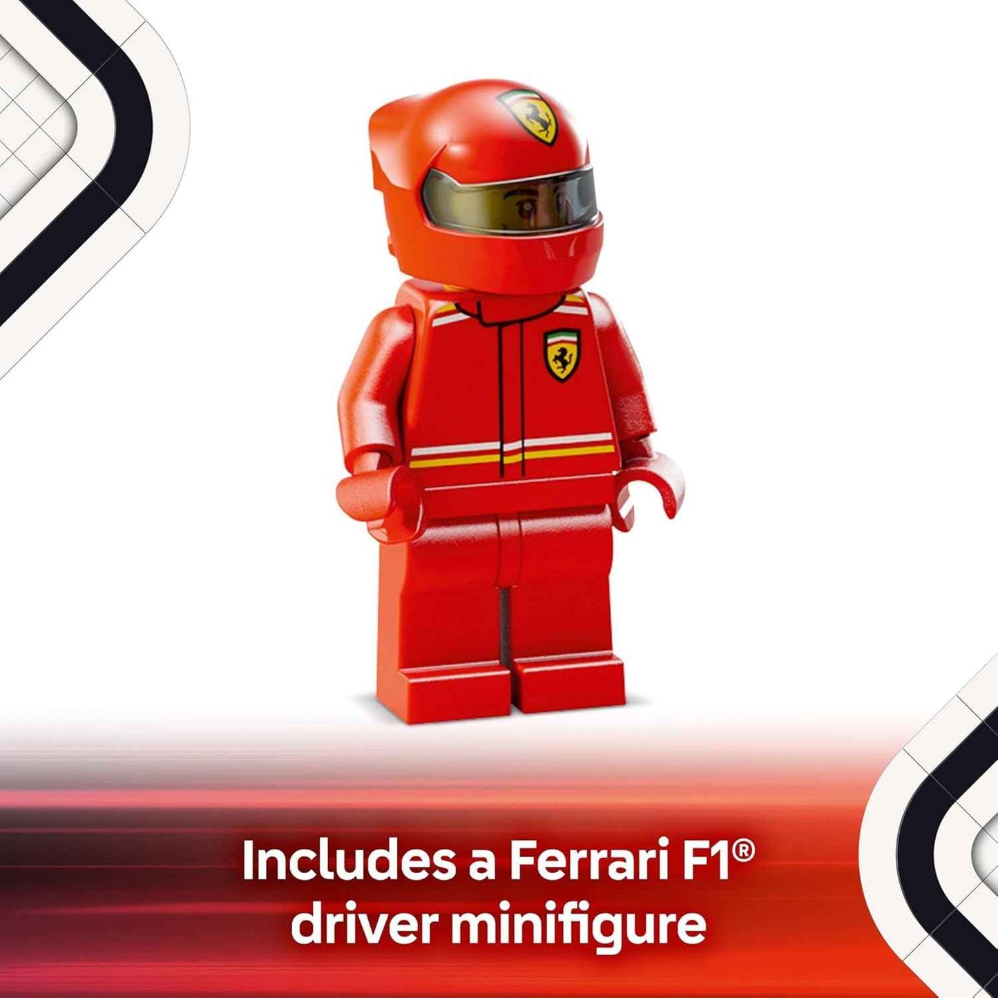 LEGO Speed Champions Ferrari SF-24 F1 Race Car Toys - Building Sets for Kids, Boys & Girls, Ages 10+ - Ferrari F1 Model Car Kits for Display or Play - Gift Ideas for Birthdays and Fans - 77242