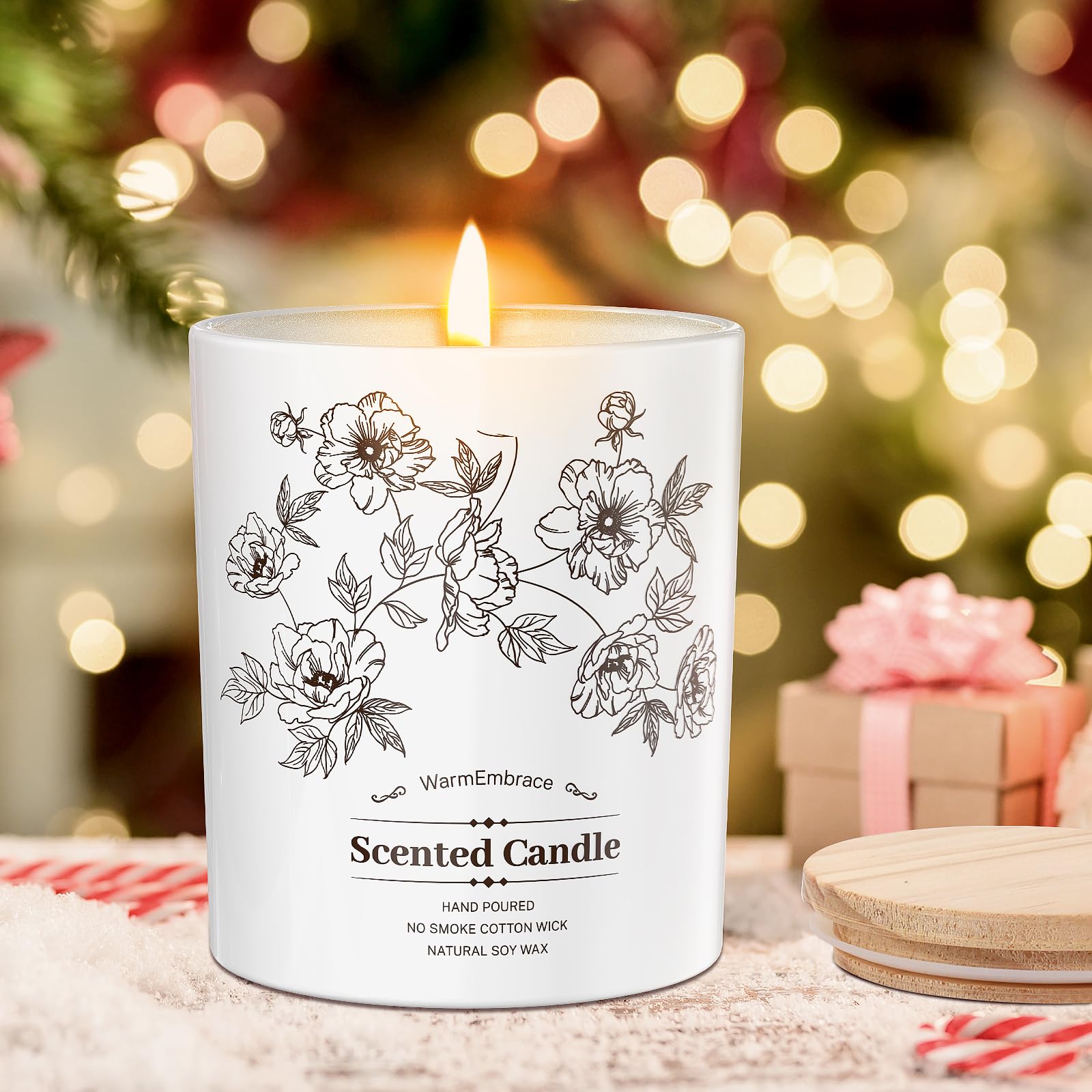 Deluxe Scented Candle for Women & Men, Vanilla Coconut Soy Wax Candle, 8 Oz Jar Candle for Home, Scented-60 Hours Long Lasting Burning, Suitable Gift for Mom jlhbookstore.store