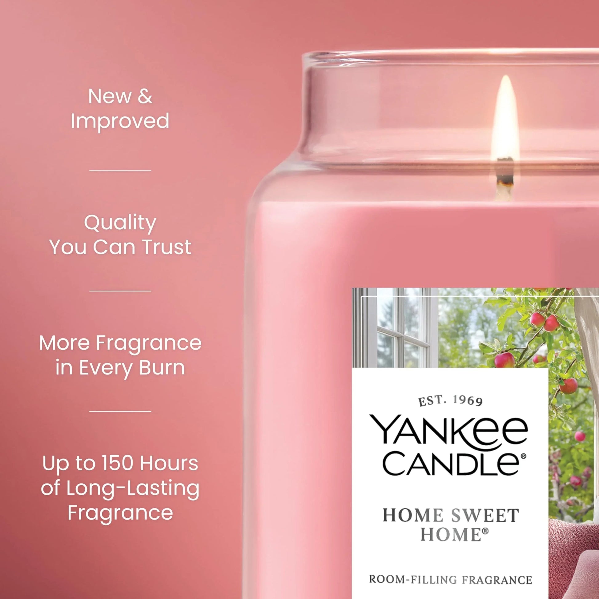 Yankee Candle Autumn Wreath, Fall Scented Candle, 22oz Large Jar with up to 150 Hour Burn Time jlhbookstore.store