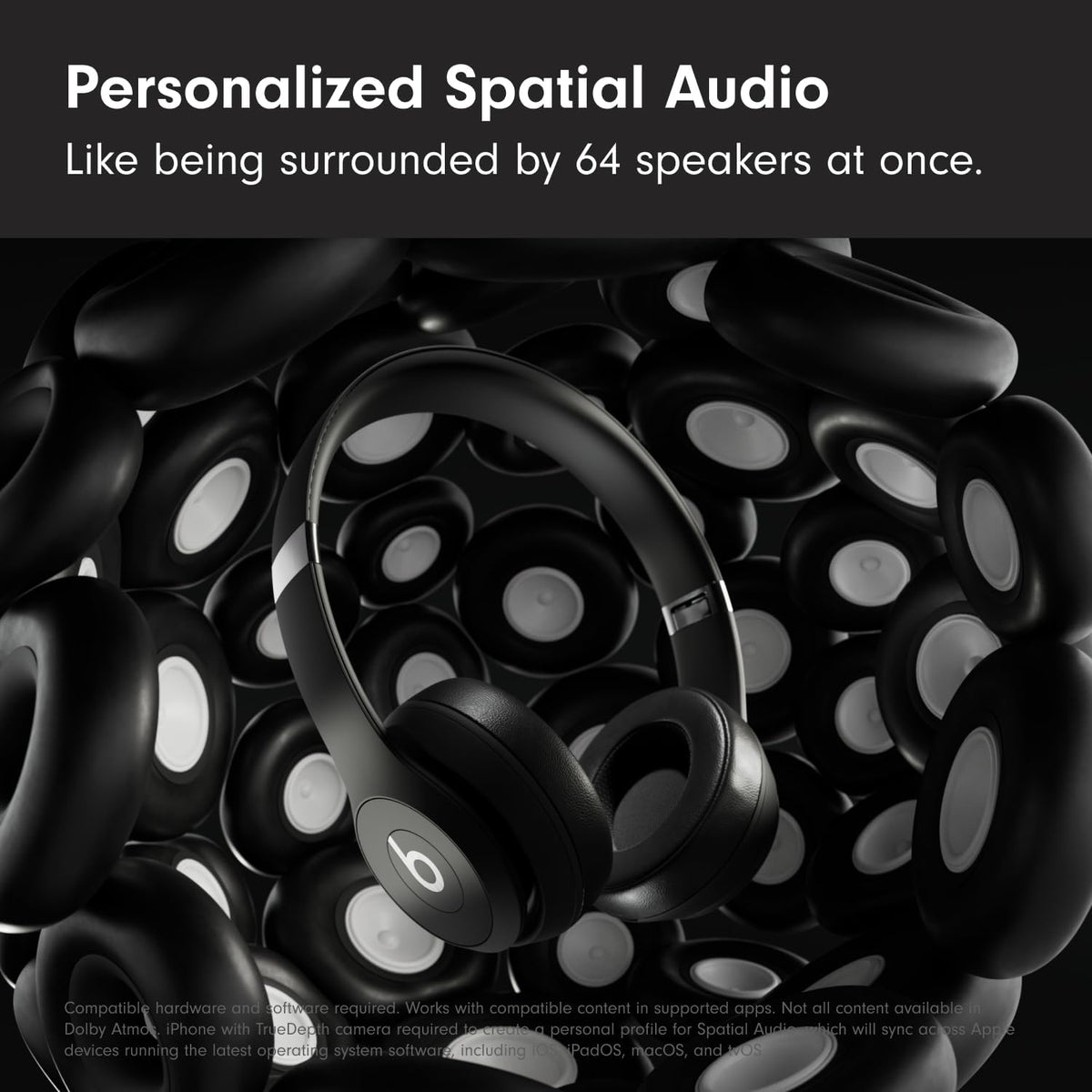Beats Solo 4 - Wireless On-Ear Bluetooth Headphones, Up to 50-Hour Battery Life, Ultra-Lightweight Comfort, Powerful and Balanced Sound, Apple & Android Compatible - Slate Blue