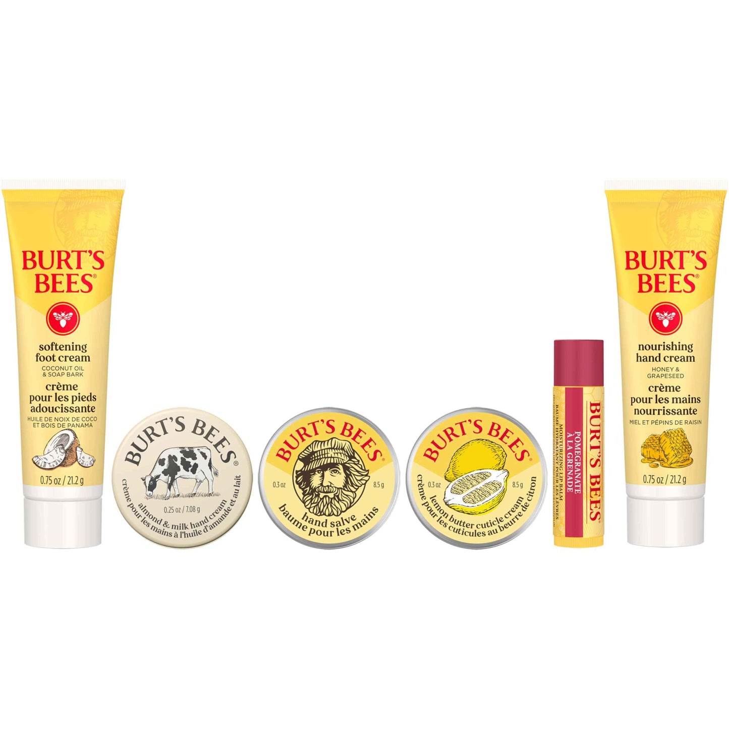 Burt's Bees Christmas Gifts, 3 Body Skincare Stocking Stuffers, Hand Repair Set, 3 Hand Creams plus Gloves - Almond Milk Hand Cream, Lemon Butter Cuticle Cream, Shea Butter Hand Repair Cream