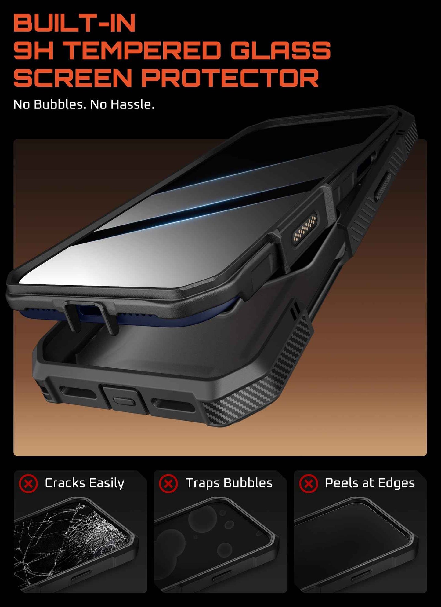 SUPCASE for iPhone 17 Pro Max Case (UBGrip Pro), [Built-in Tempered Glass Screen Protector & Stand] [Camera Control Cover] [Compatible with MagSafe] Full Body Heavy Duty Magnetic Phone Case, Coral