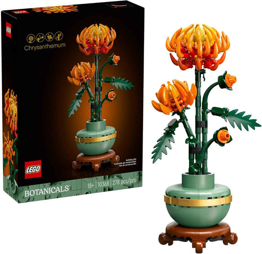 LEGO Botanicals Chrysanthemum Building Set for Adults Ages 18+ - Artificial Flower for Dinner Table Centerpieces & Decoration - Gift for Birthdays - 10368