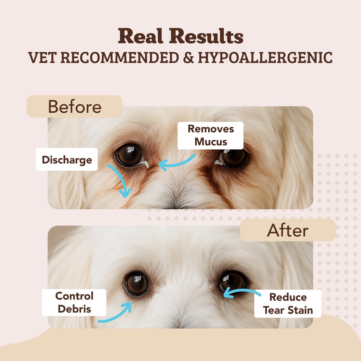 Natural Dog Company Wrinkle Wipes for Dogs, 100 Count, Hypoallergenic Dog Wipes, Wrinkle Wipes French Bulldog, Cleaning & Deodorizing, Dog Wipes for Grooming Faces, Paws & Butts