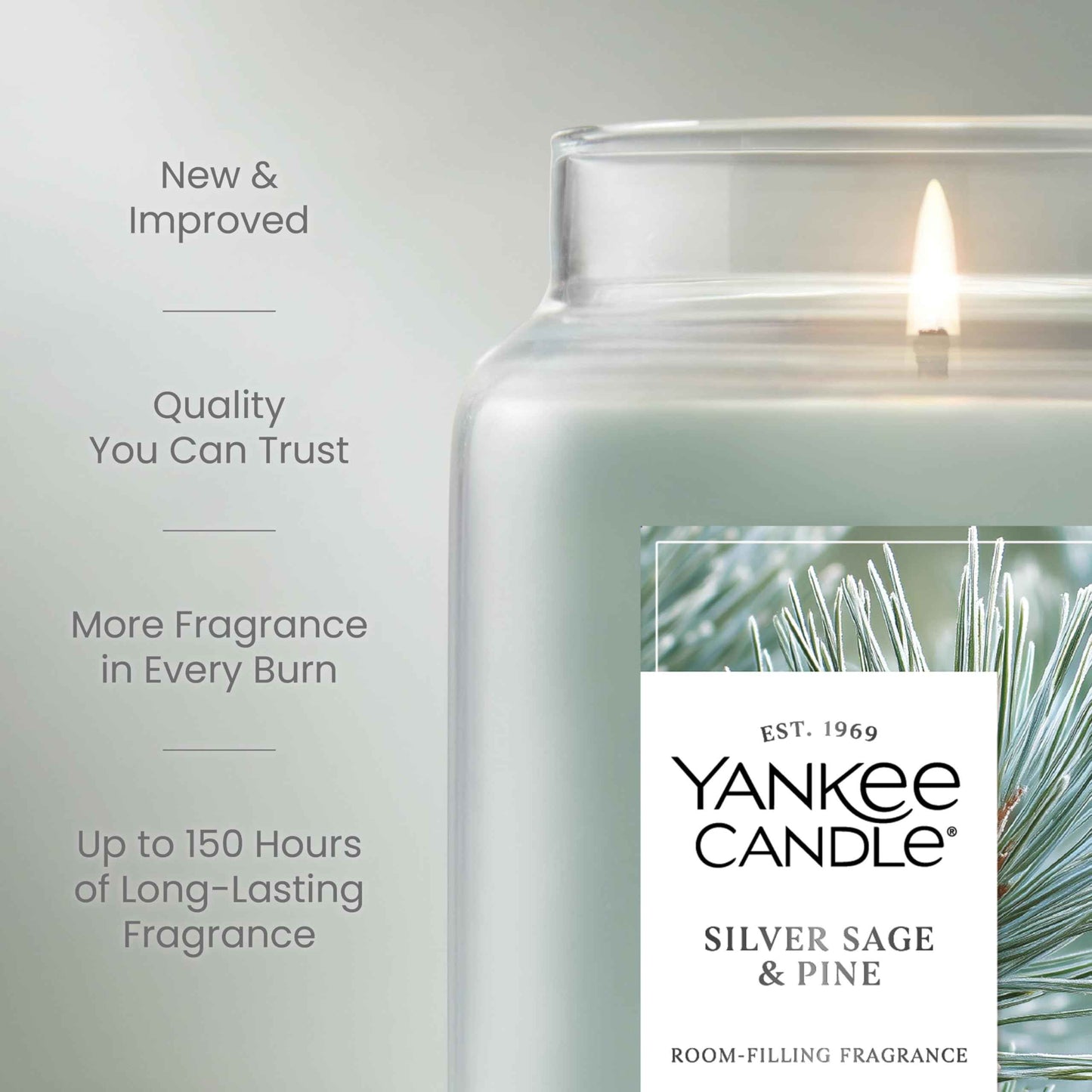 Yankee Candle, Balsam & Cedar Fall Scented Candle, 22oz Large Jar with up to 150 Hour Burn Time