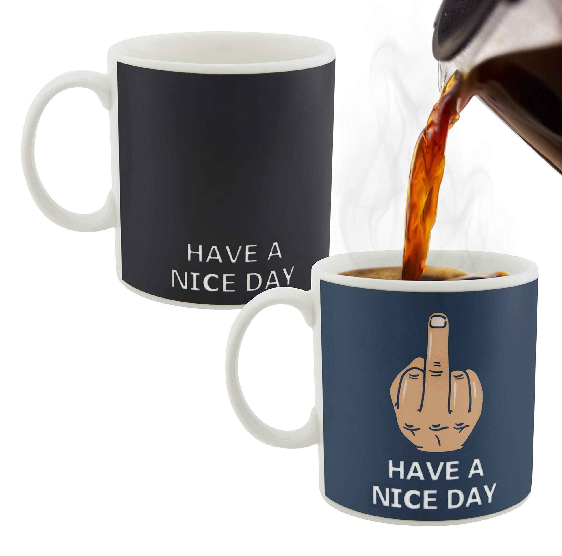 Decodyne Funny Coffee Mug, Gag White Elephant Gifts for Adults and Coworkers - Perfect for Bachelorette Parties, Christmas, and Novelty Gifts, 14 Ounce (Black)