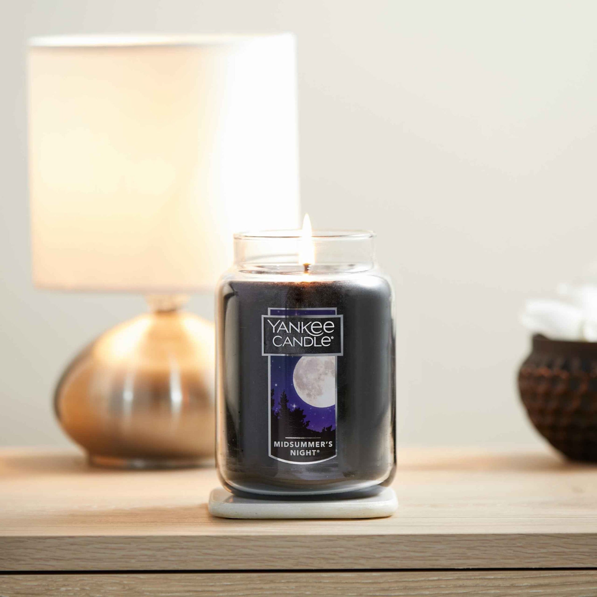 Yankee Candle Mid Summer's Night Scented Candle, 22oz Large Jar with up to 150 Hour Burn, Giftable