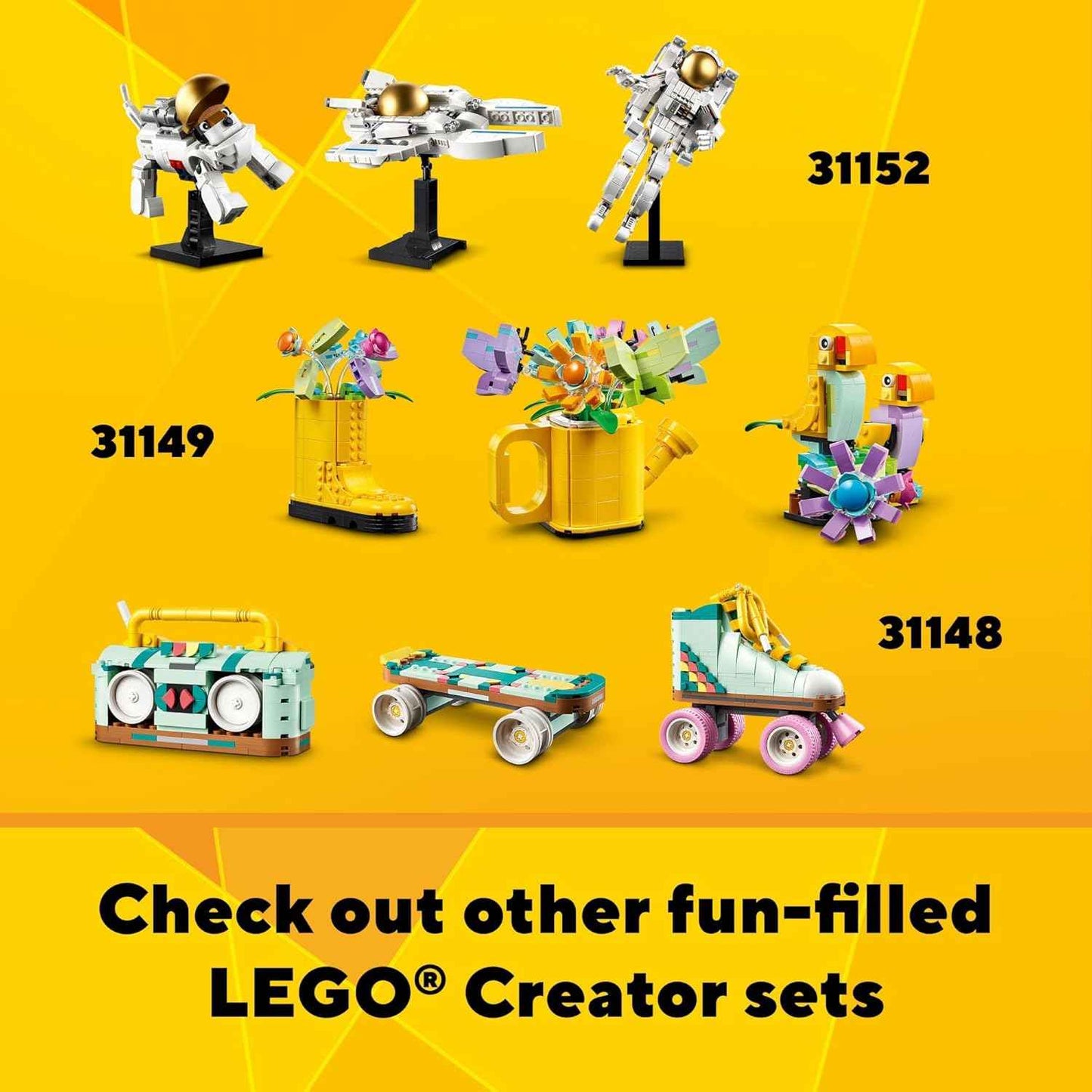 LEGO Creator 3 in 1 Retro Camera Toy, Transforms to Retro Video Camera or to TV Set, Photography Gift for Boys and Girls Ages 8 Years Old and Up Who Enjoy Creative Play, 31147