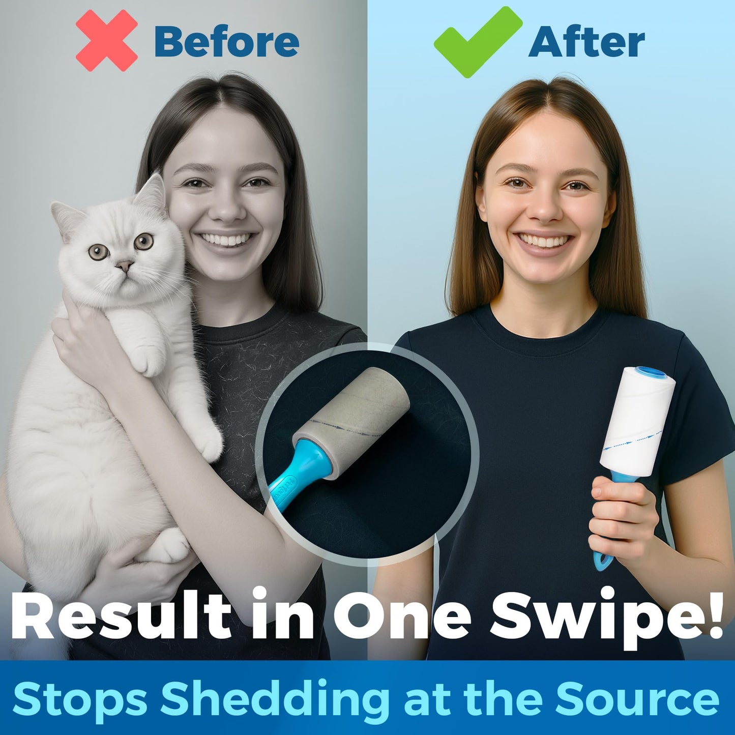 PetLovers Extra Sticky Lint Roller Mega Value Set 450 Sheets for Pet Hair Removal and Clothes, Dog and Cat Lint Remover 5 Pack jlhbookstore.store